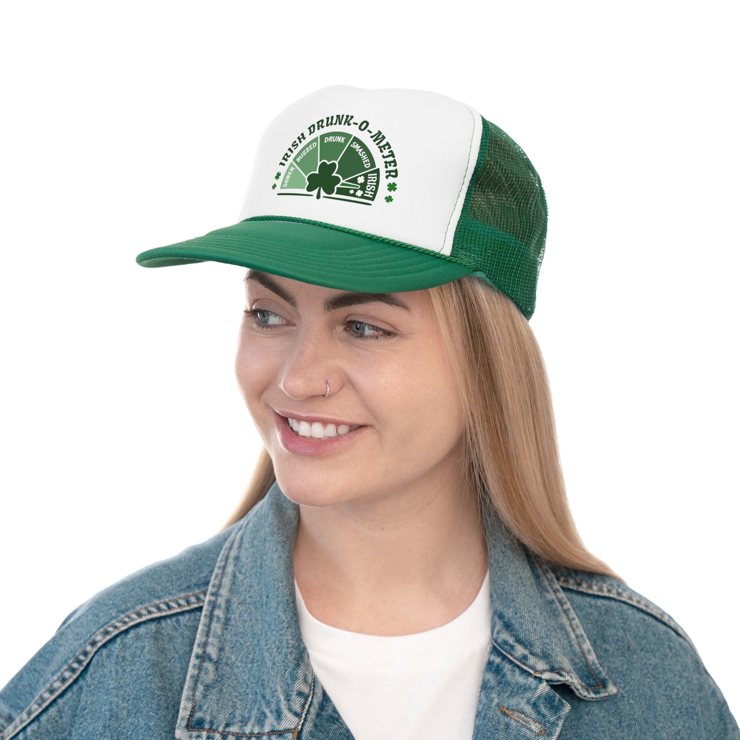 Irish Drunk-o-Meter St. Patrick's Day Trucker Cap