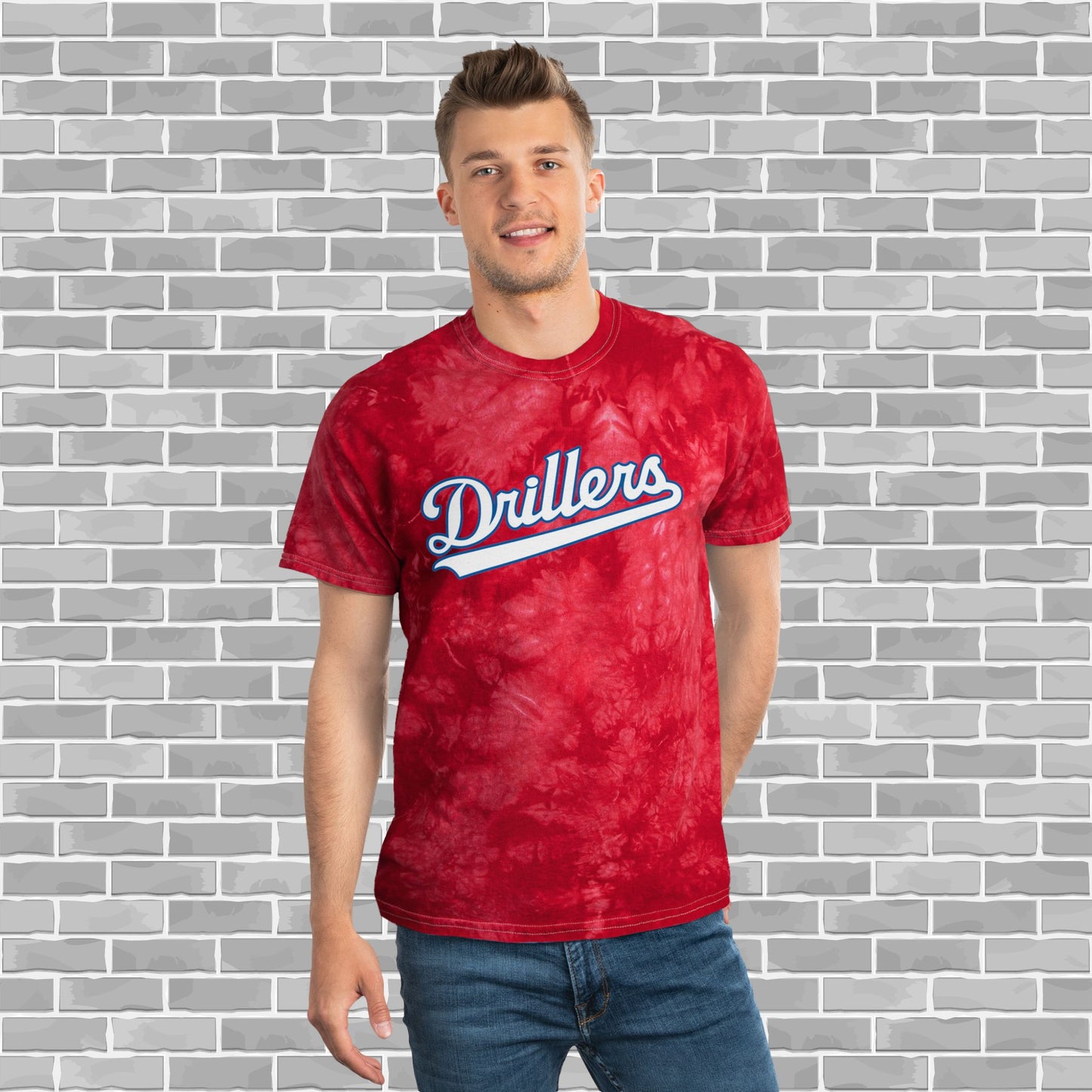 Drillers Adult Unisex Tie-Dye Tee (Customizable)