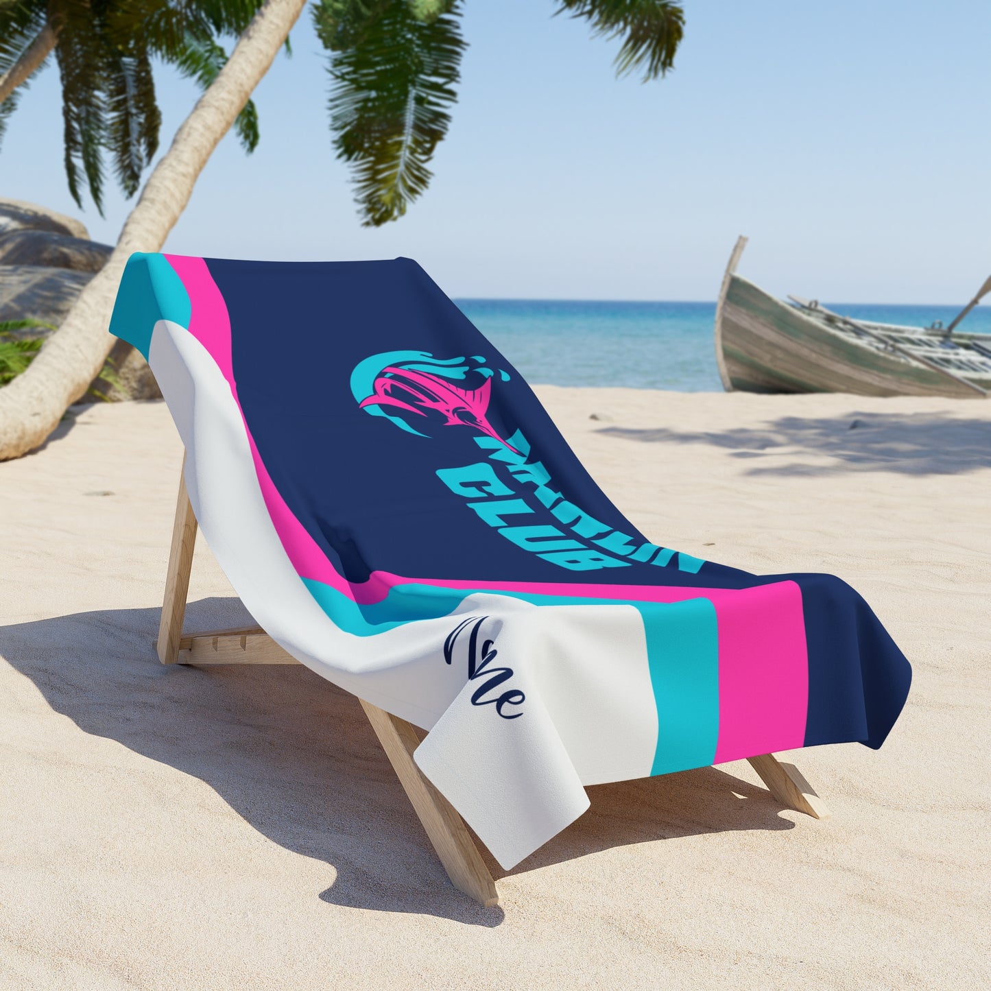 Marlin Club Beach Towel (Design A)