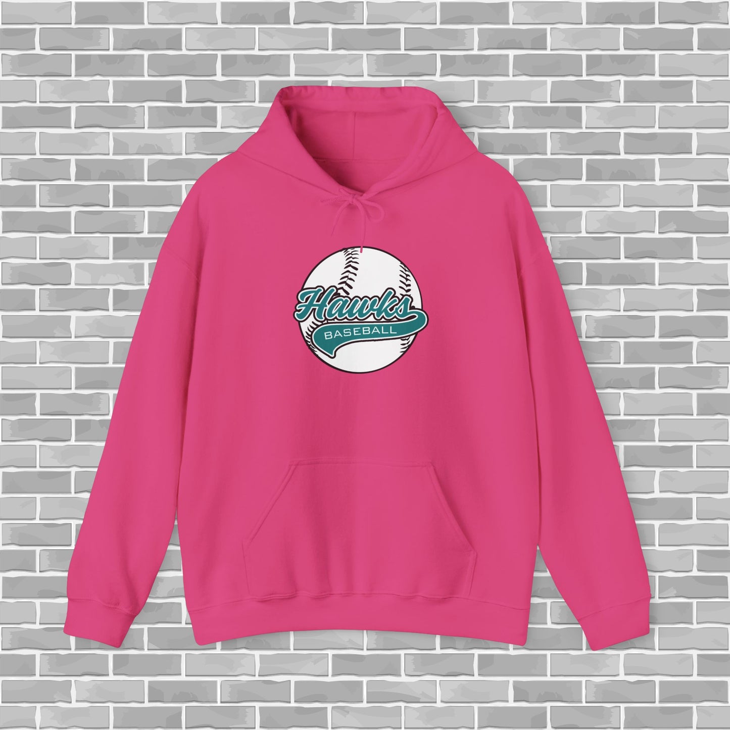 Hawks Baseball Adult Unisex Hoodie (Customizable)