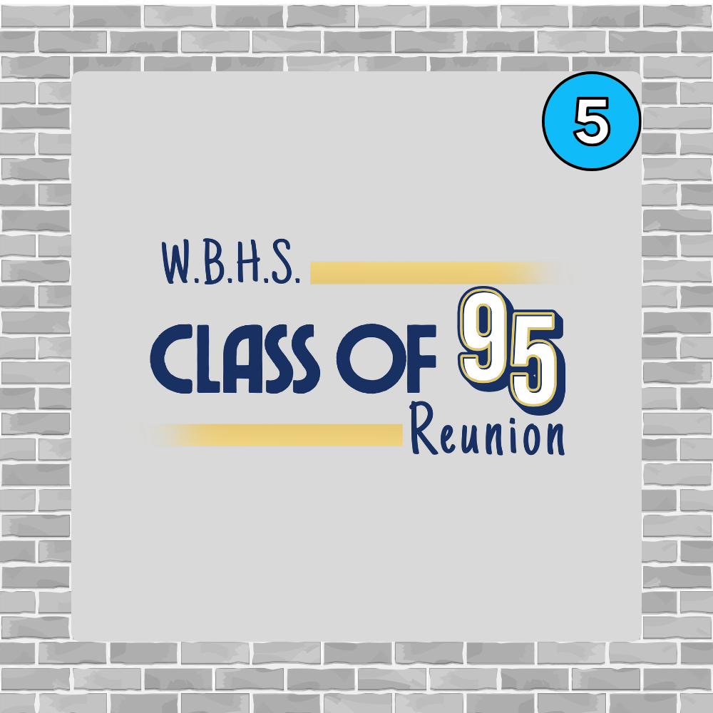 WBHS C/O '95 22oz. White Stainless Steel Water Bottle