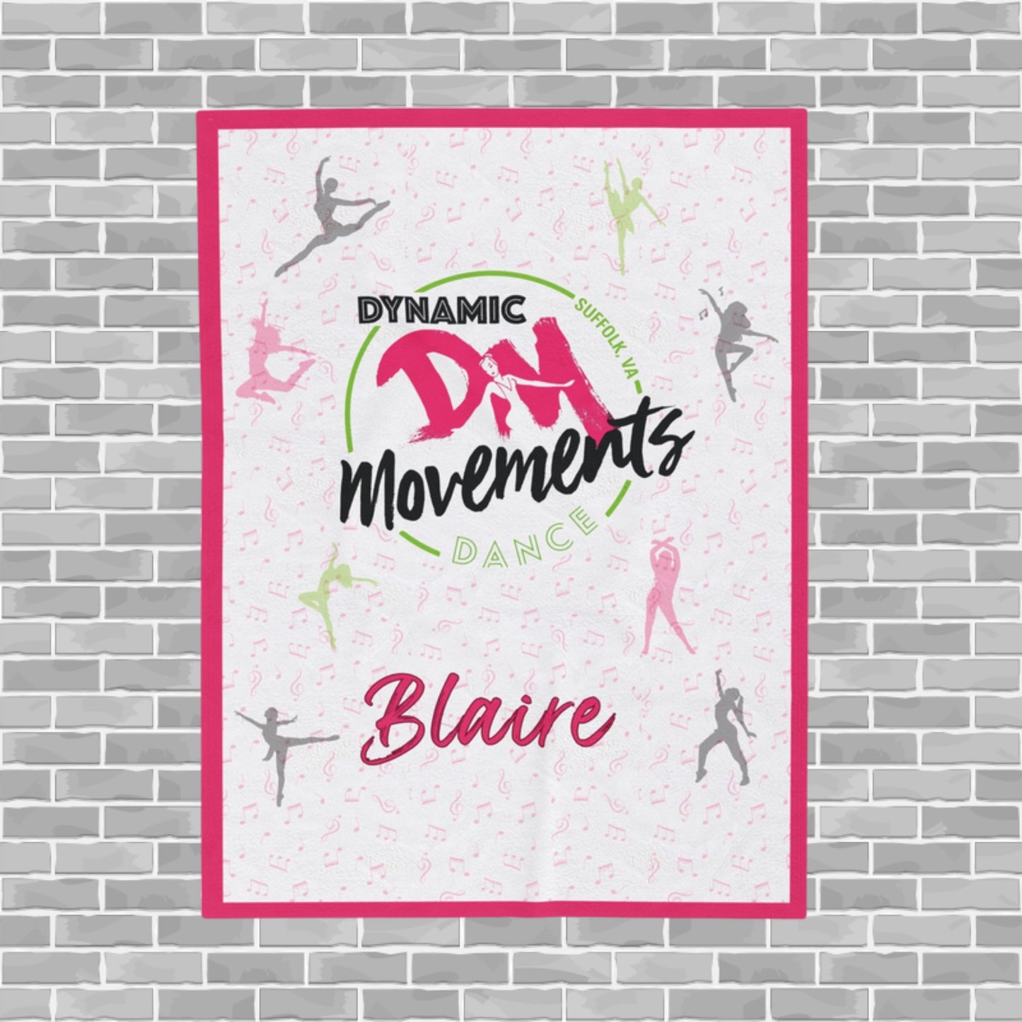 Dynamic Movements Soft Plush Blanket (Customizable)