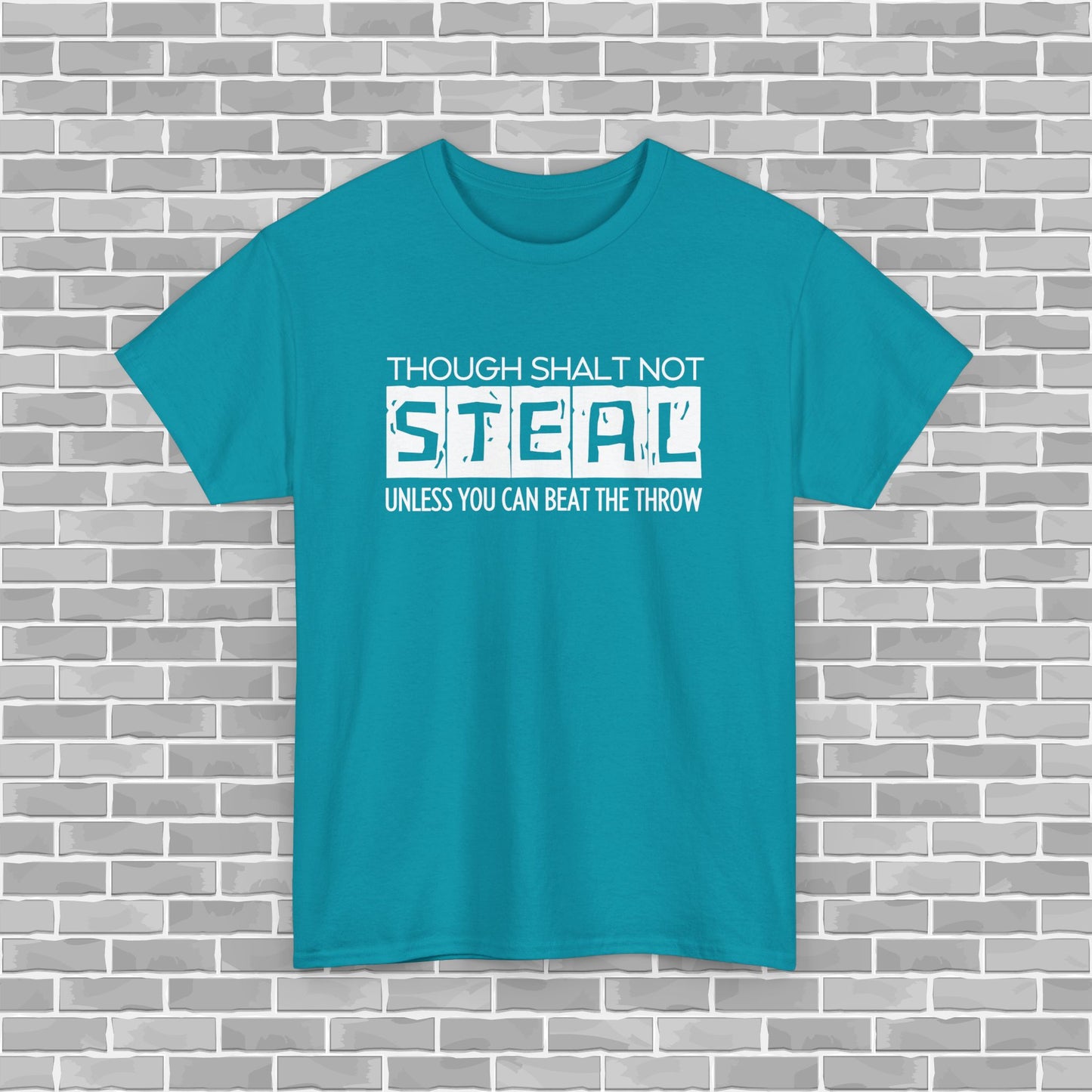 Though Shalt Not Steal Unless...  Baseball Adult Unisex Tee