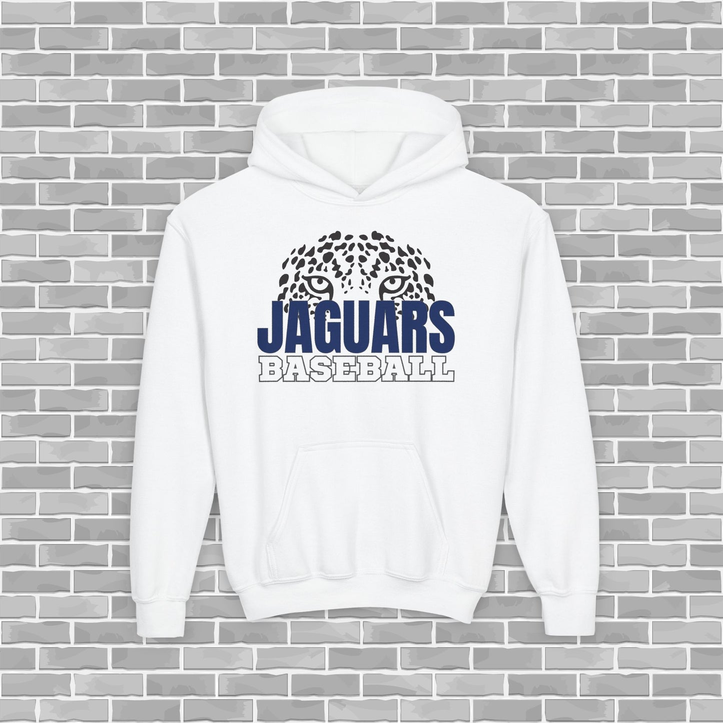 Jaguars Baseball Youth Unisex Hoodie (Customizable)