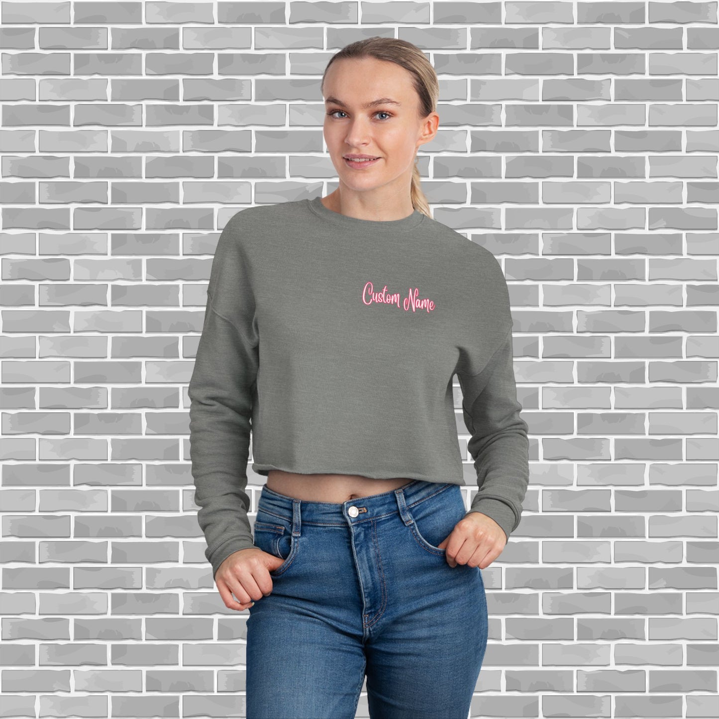 Gymnastics Cropped Sweatshirt (Customizable)