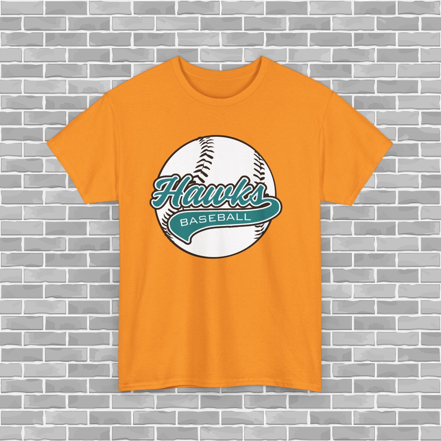 Hawks Baseball Adult Unisex Tee (Customizable)