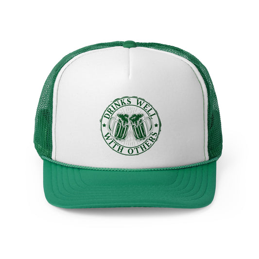 Drinks Well with Others St. Patrick's Day Trucker Cap