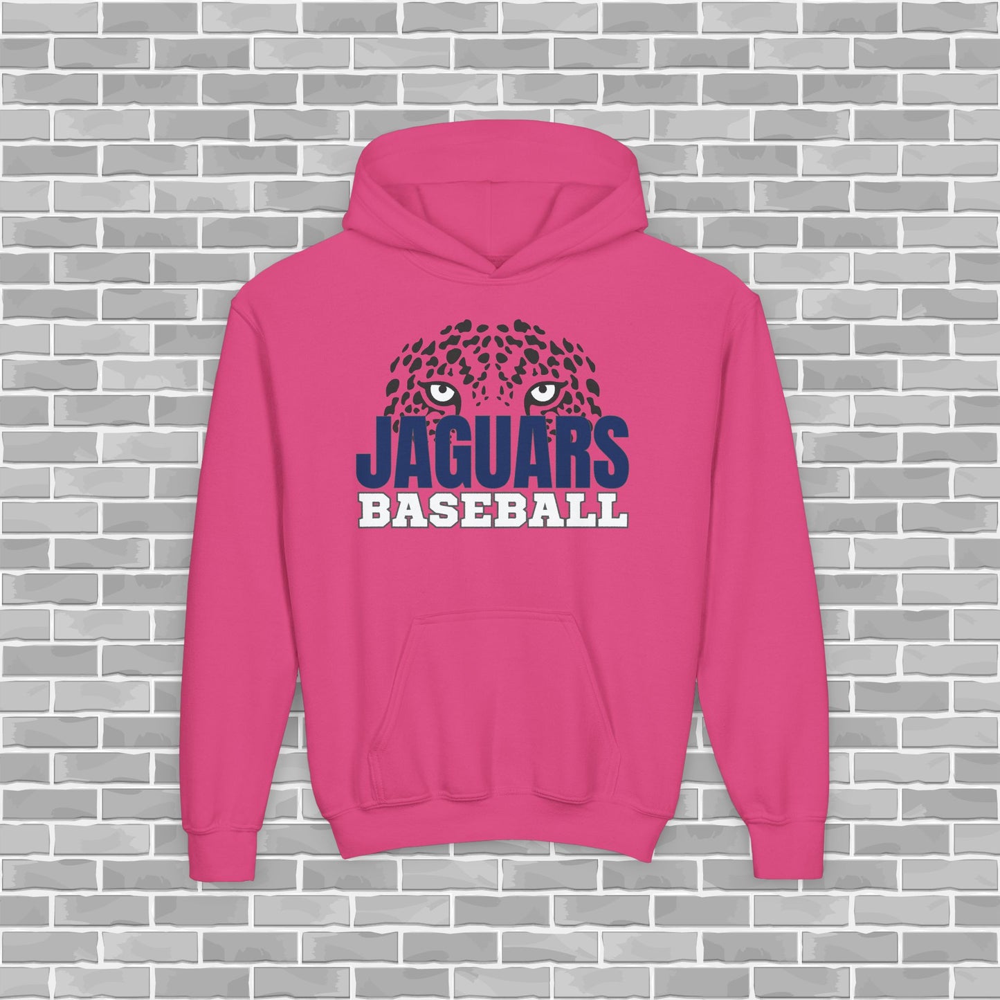 Jaguars Baseball Youth Unisex Hoodie (Customizable)