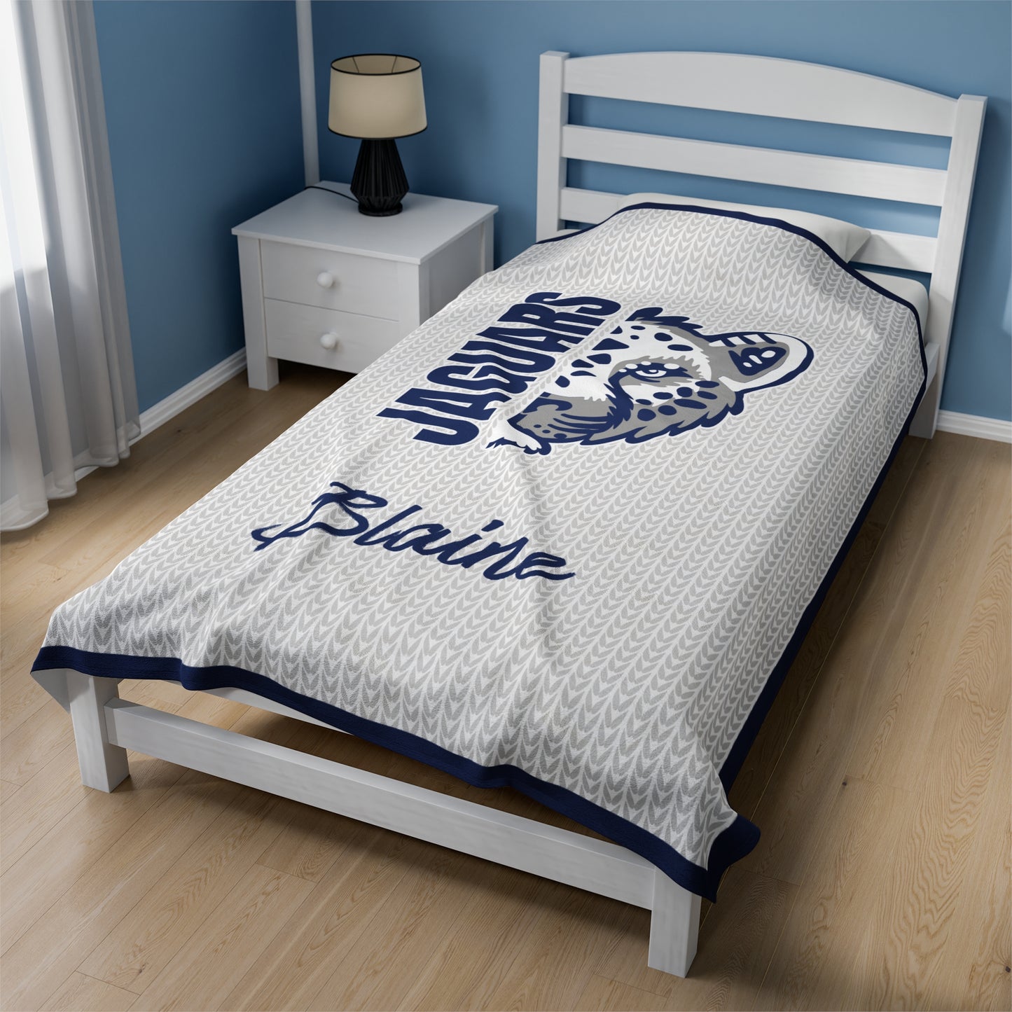 Jaguars Velveteen Blanket (Customizable)