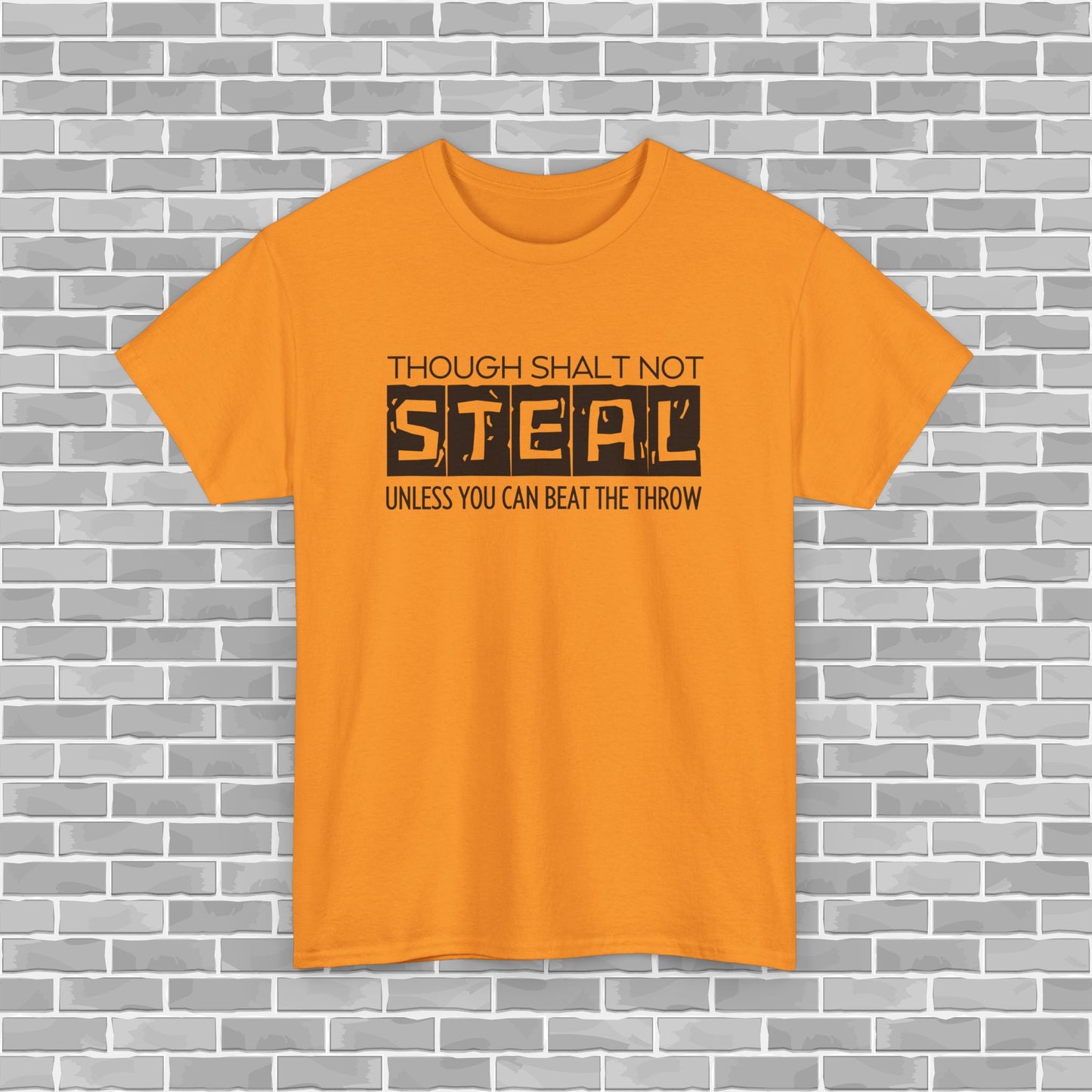 Though Shalt Not Steal Unless...  Baseball Adult Unisex Tee