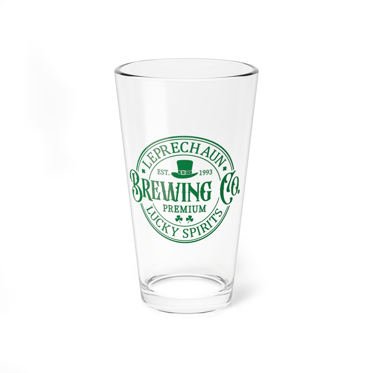 Leprechaun Brewing Company Pint Glass