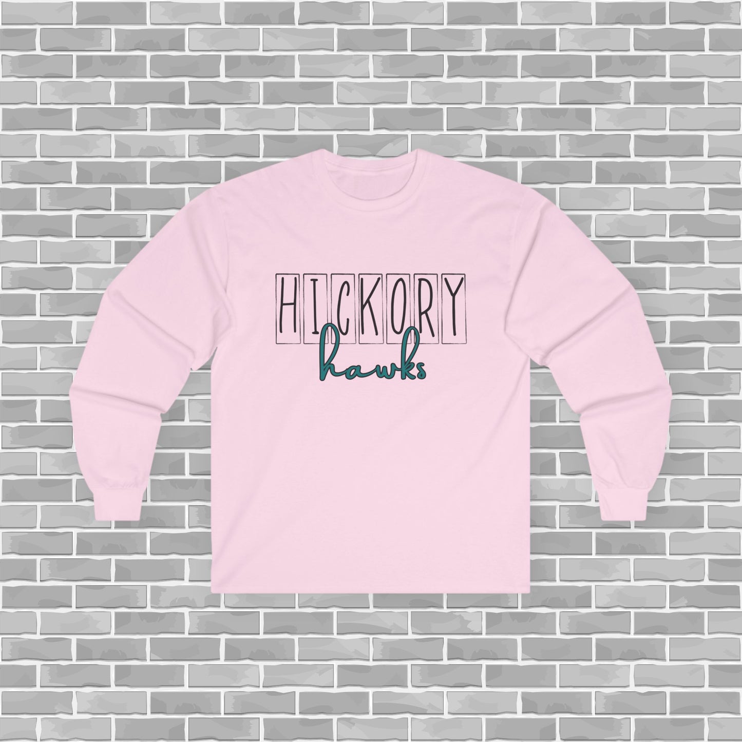 Hawks Adult Unisex Long Sleeve Tee (Customizable)