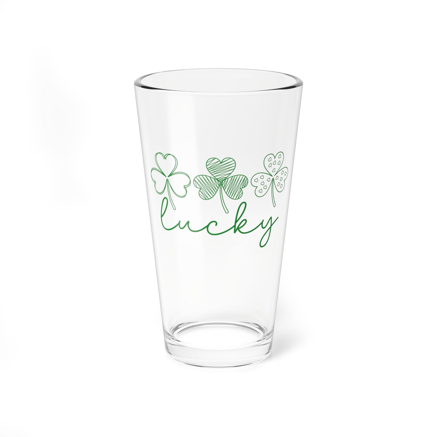 Lucky Shamrock Pint Glass