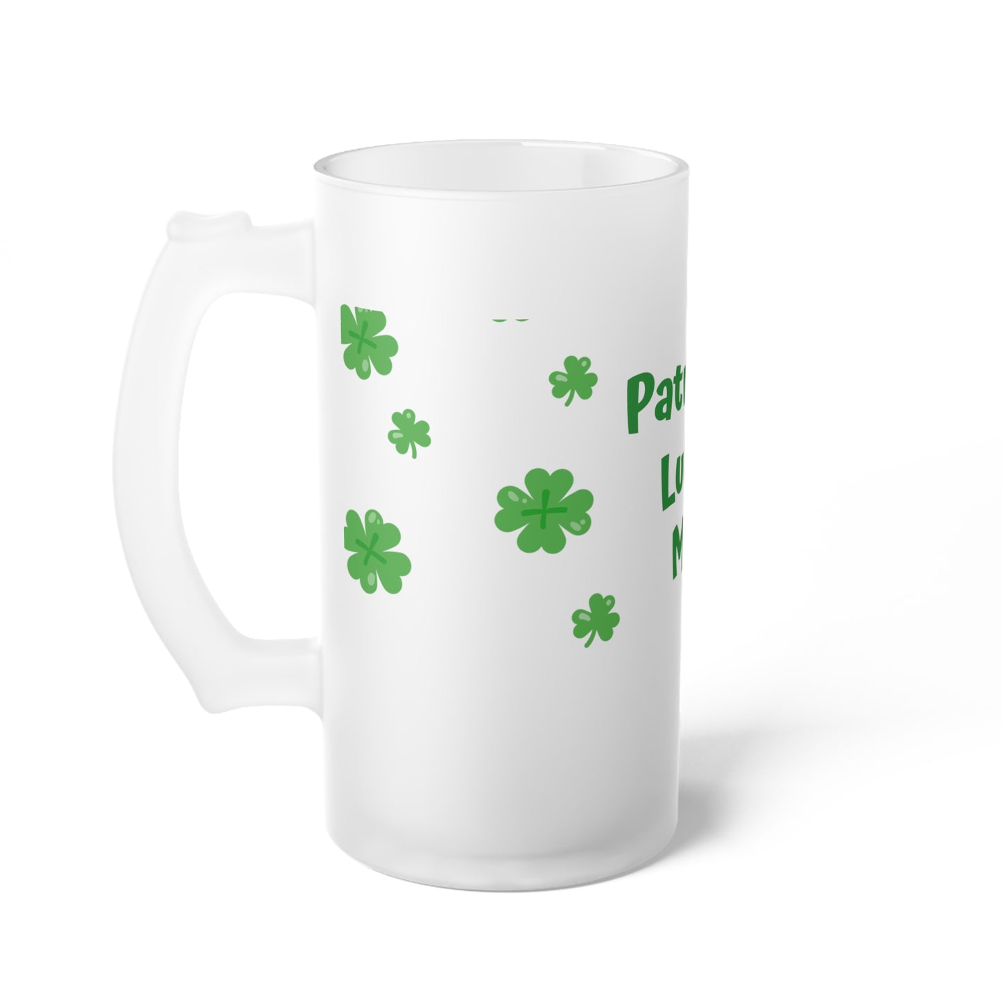 Customizable St. Patrick's Day Frosted Beer Mug