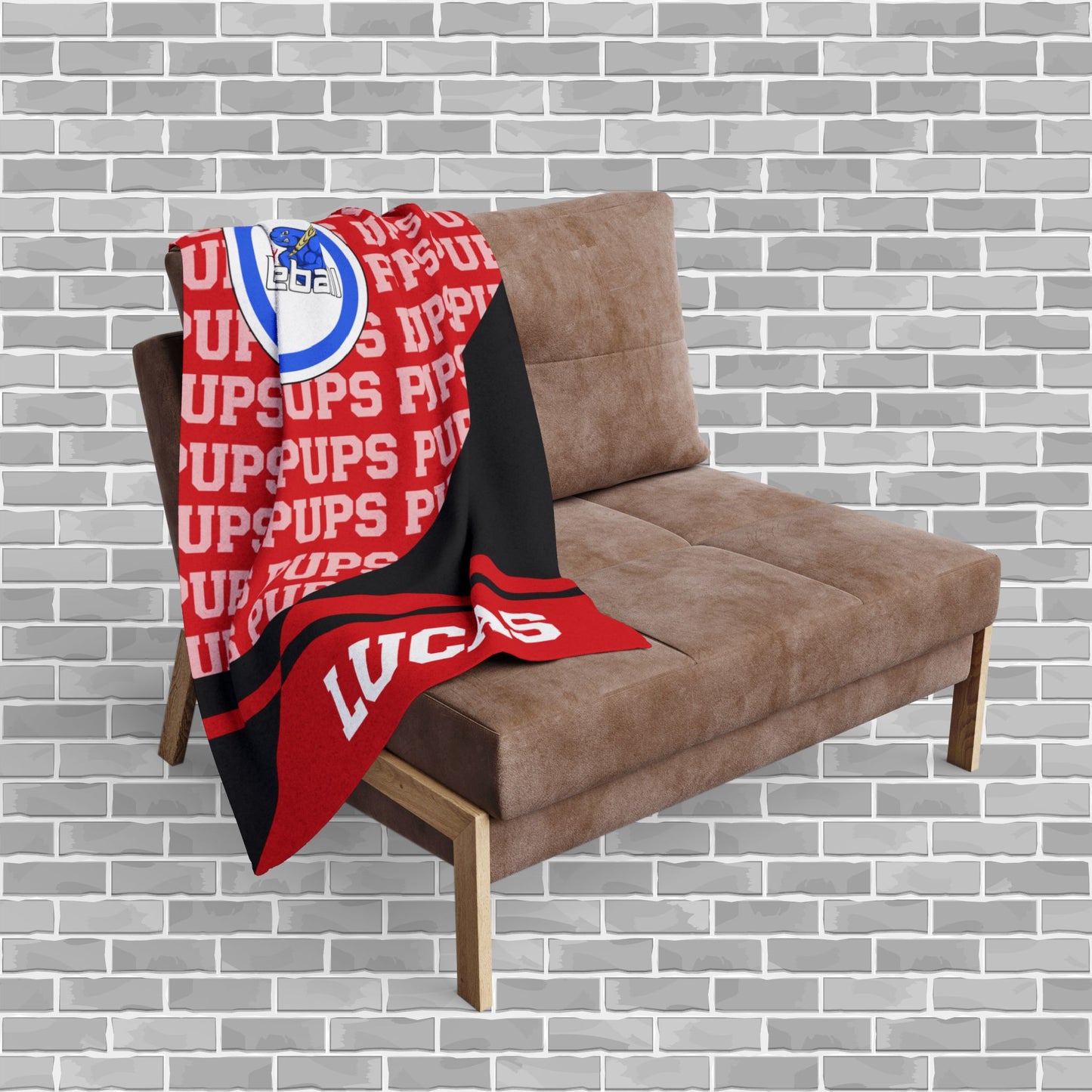 Personalized Baseball Team Fleece Blanket