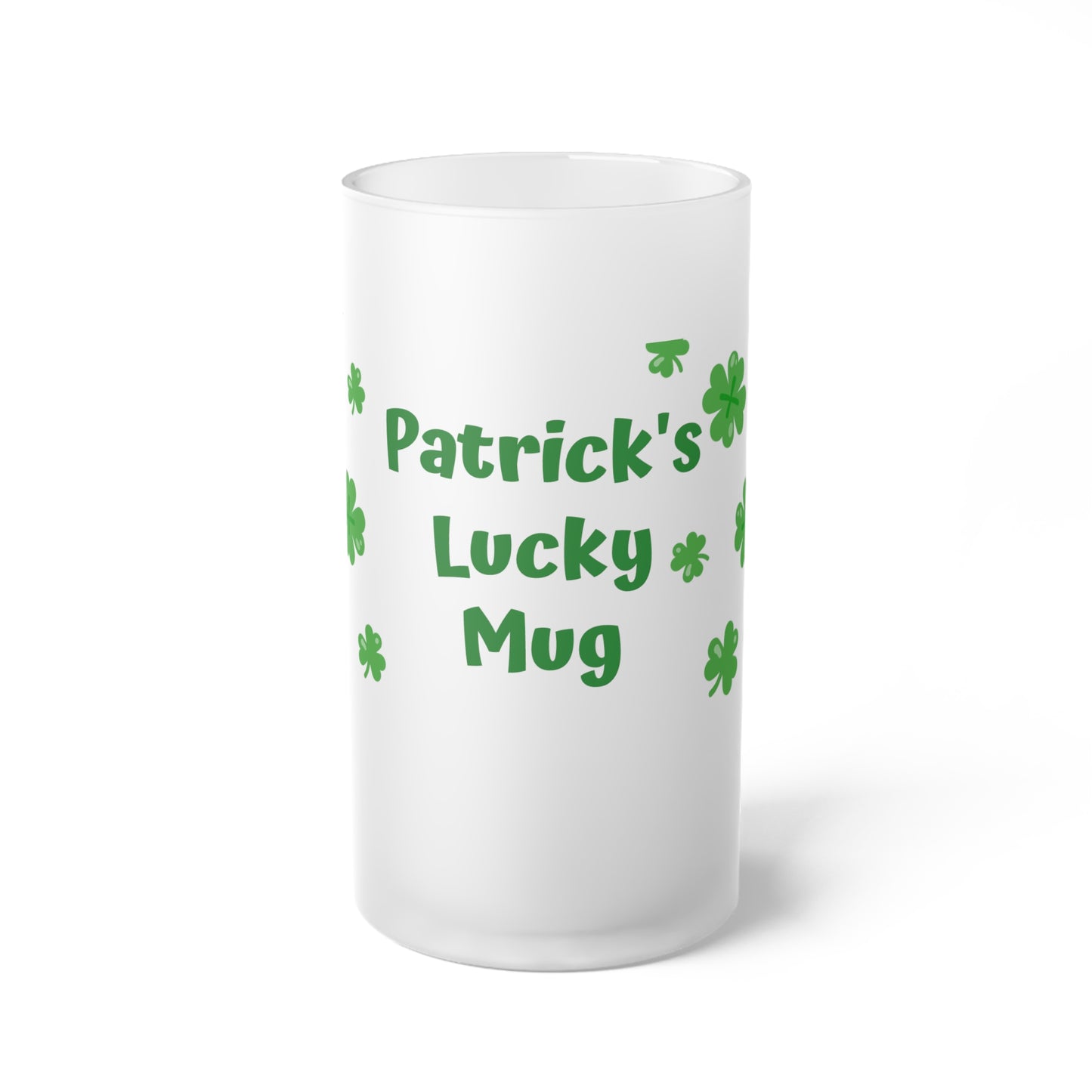 Customizable St. Patrick's Day Frosted Beer Mug