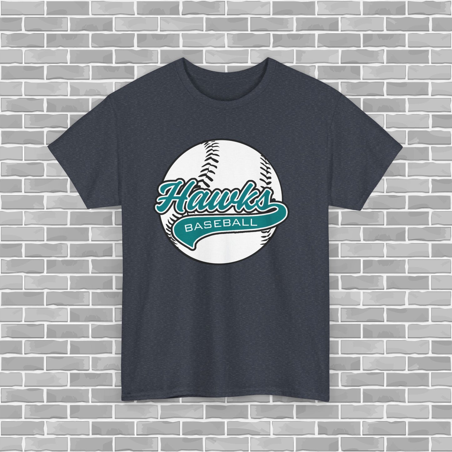 Hawks Baseball Adult Unisex Tee (Customizable)