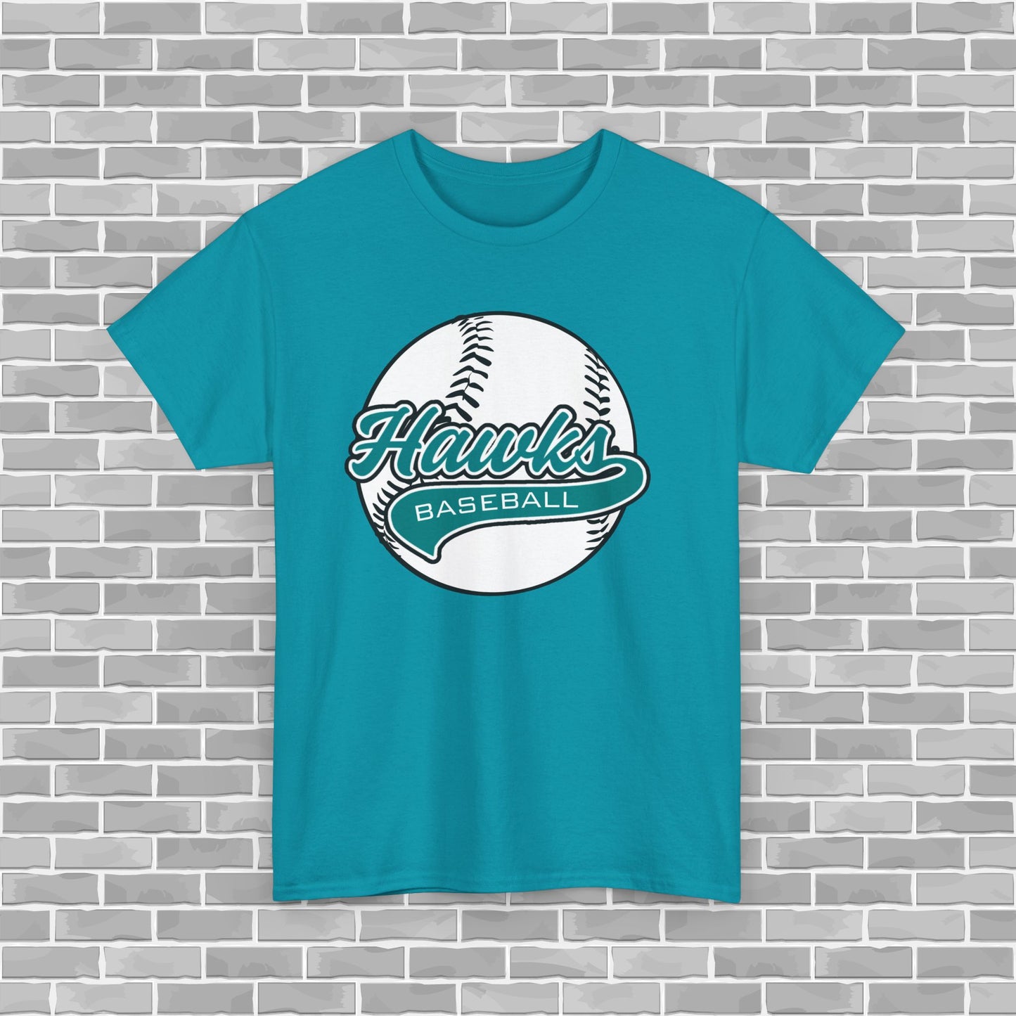 Hawks Baseball Adult Unisex Tee (Customizable)