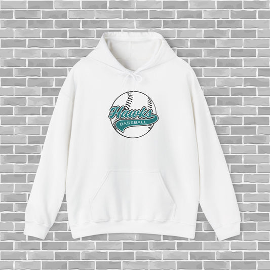 Hawks Baseball Adult Unisex Hoodie (Customizable)