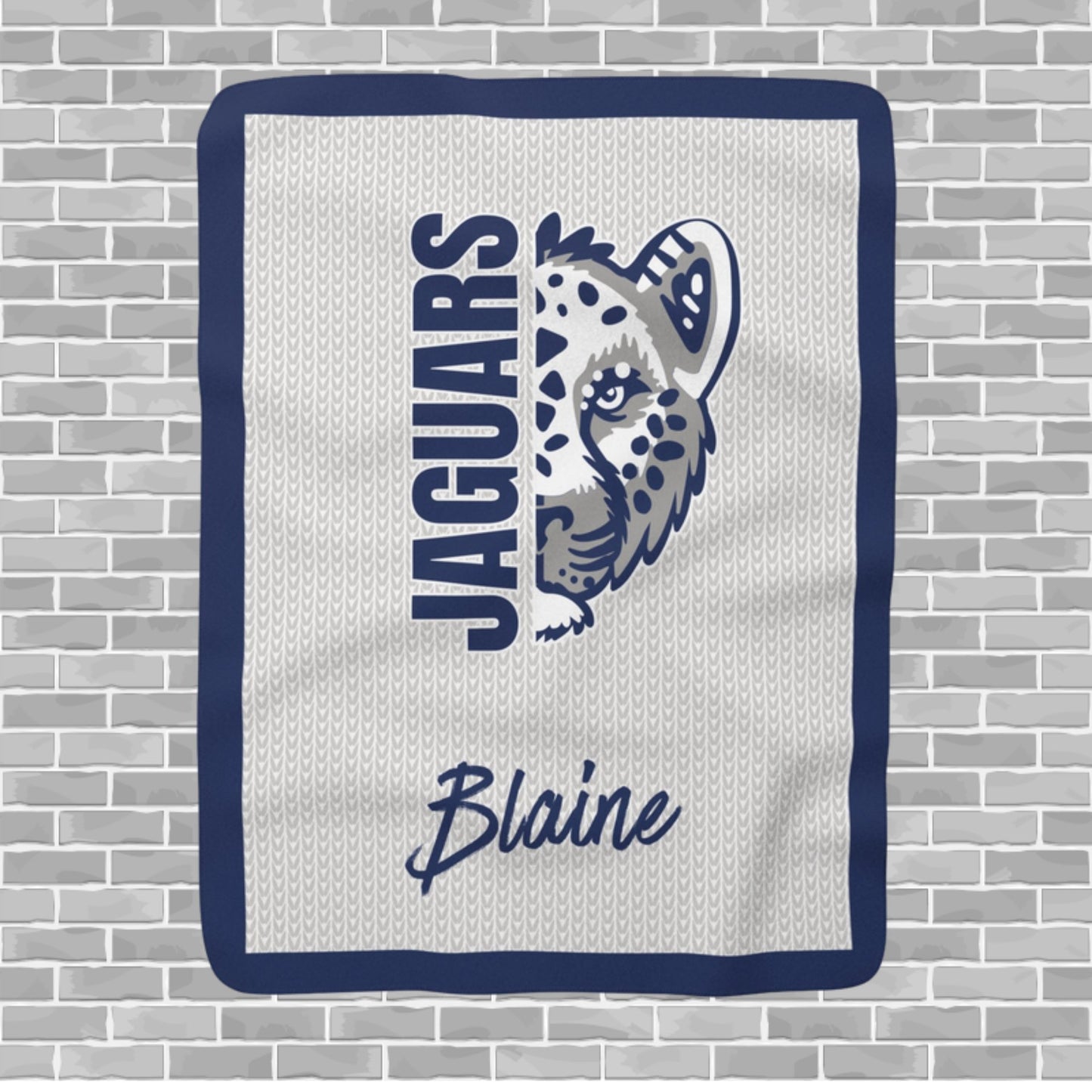 Jaguars Sherpa Fleece Blanket (Customizable)