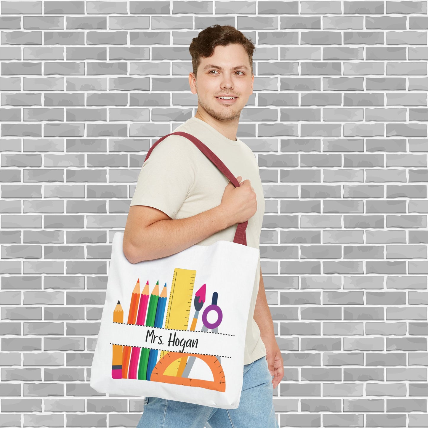 Teacher Tote Bag (Customizable)