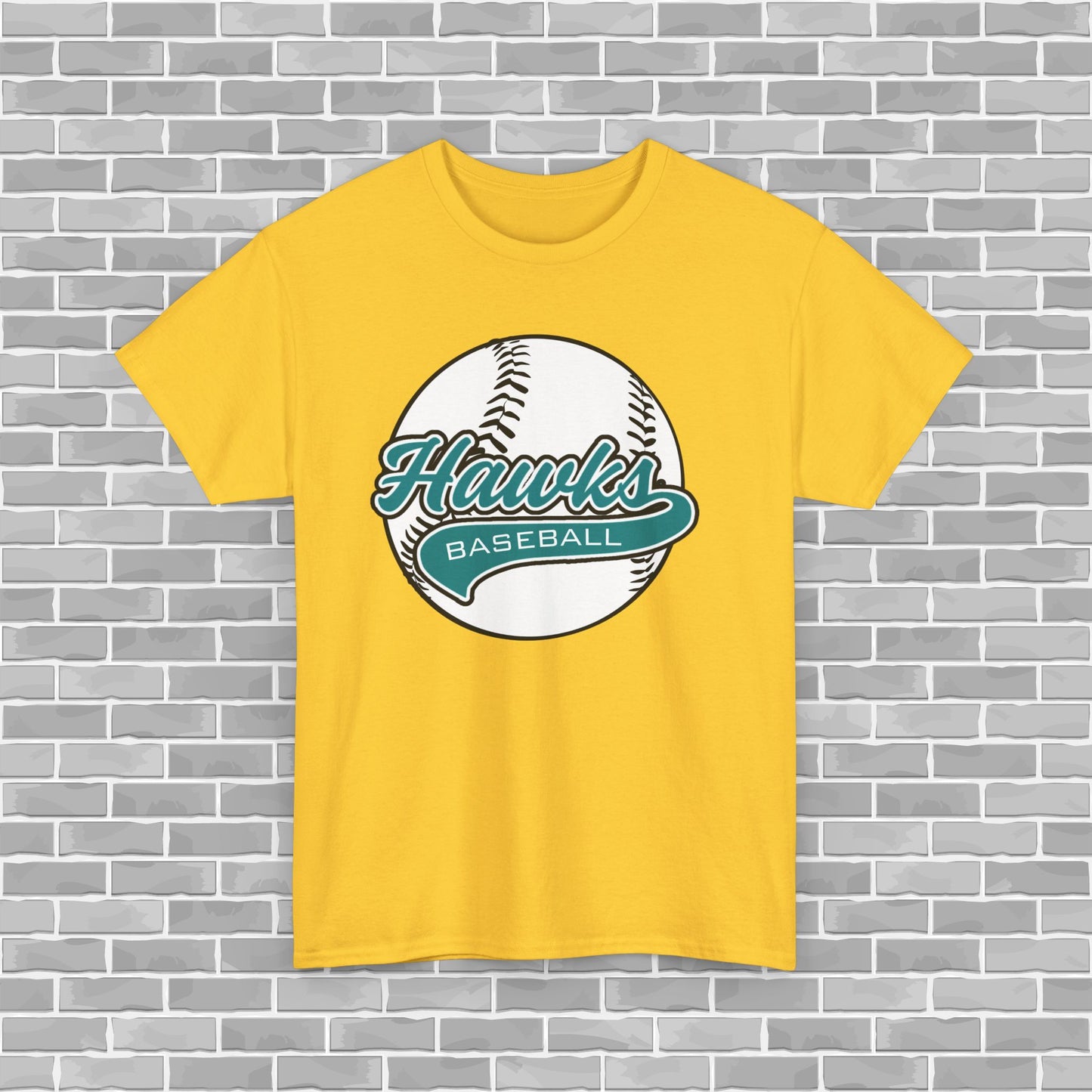 Hawks Baseball Adult Unisex Tee (Customizable)