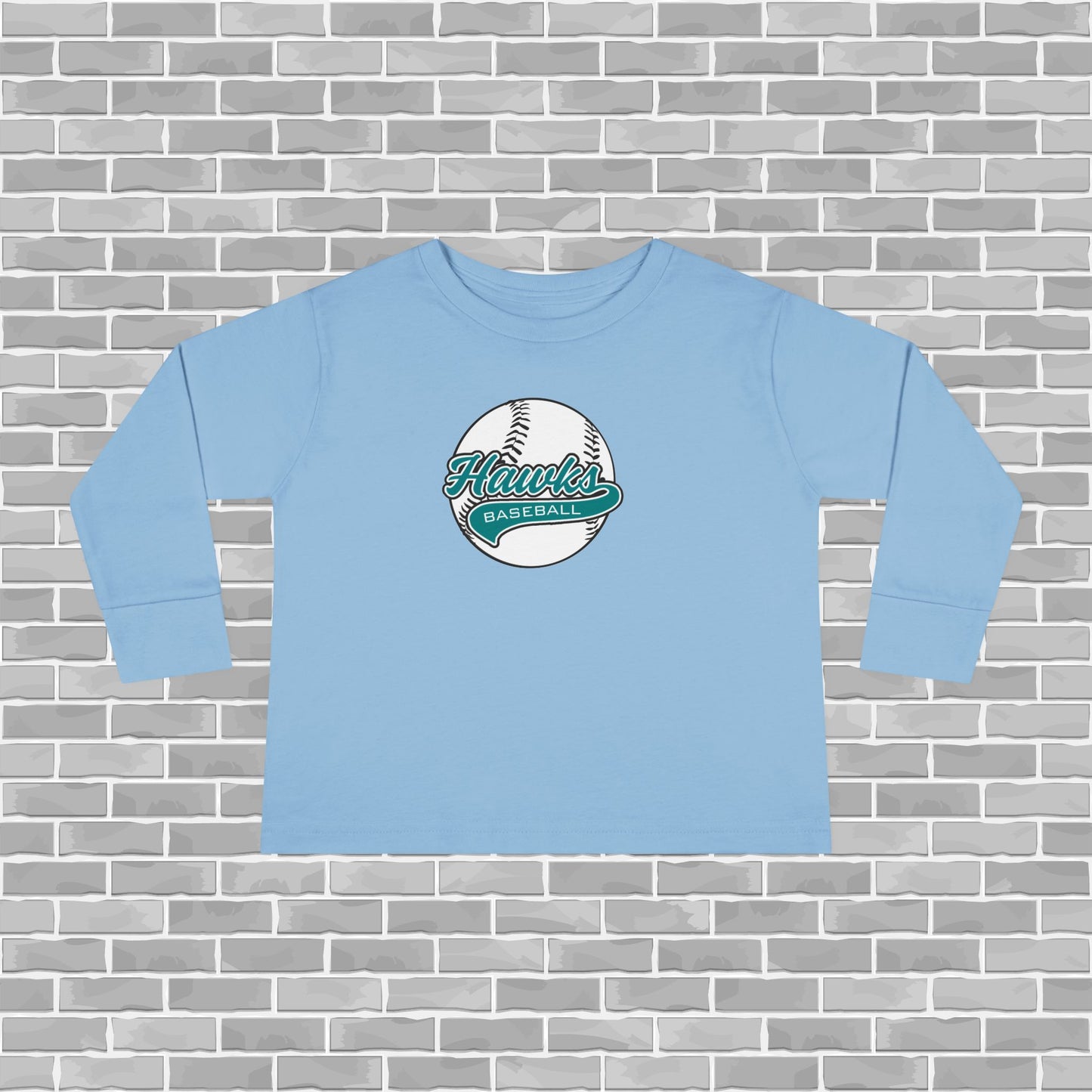 Hawks Baseball Toddler Long Sleeve Tee