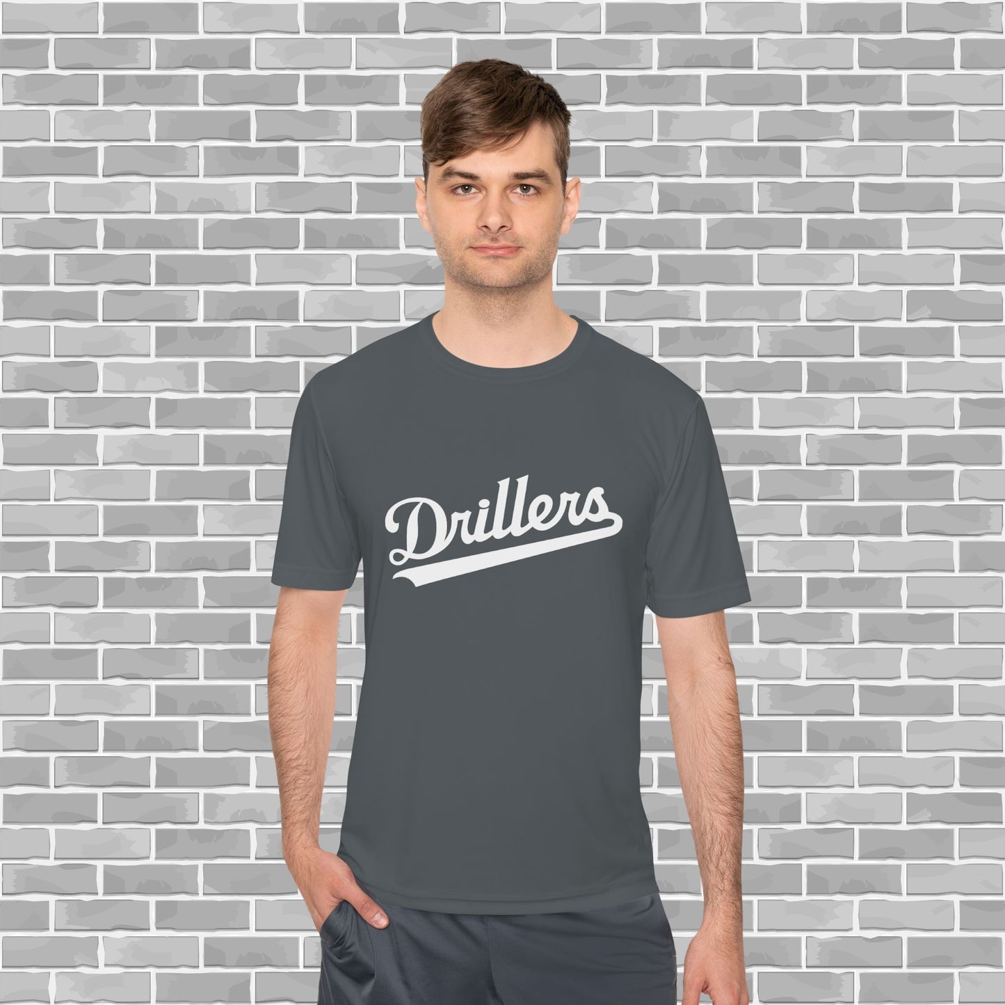 Drillers Adult Unisex Moisture Wicking Tee (Customizable)