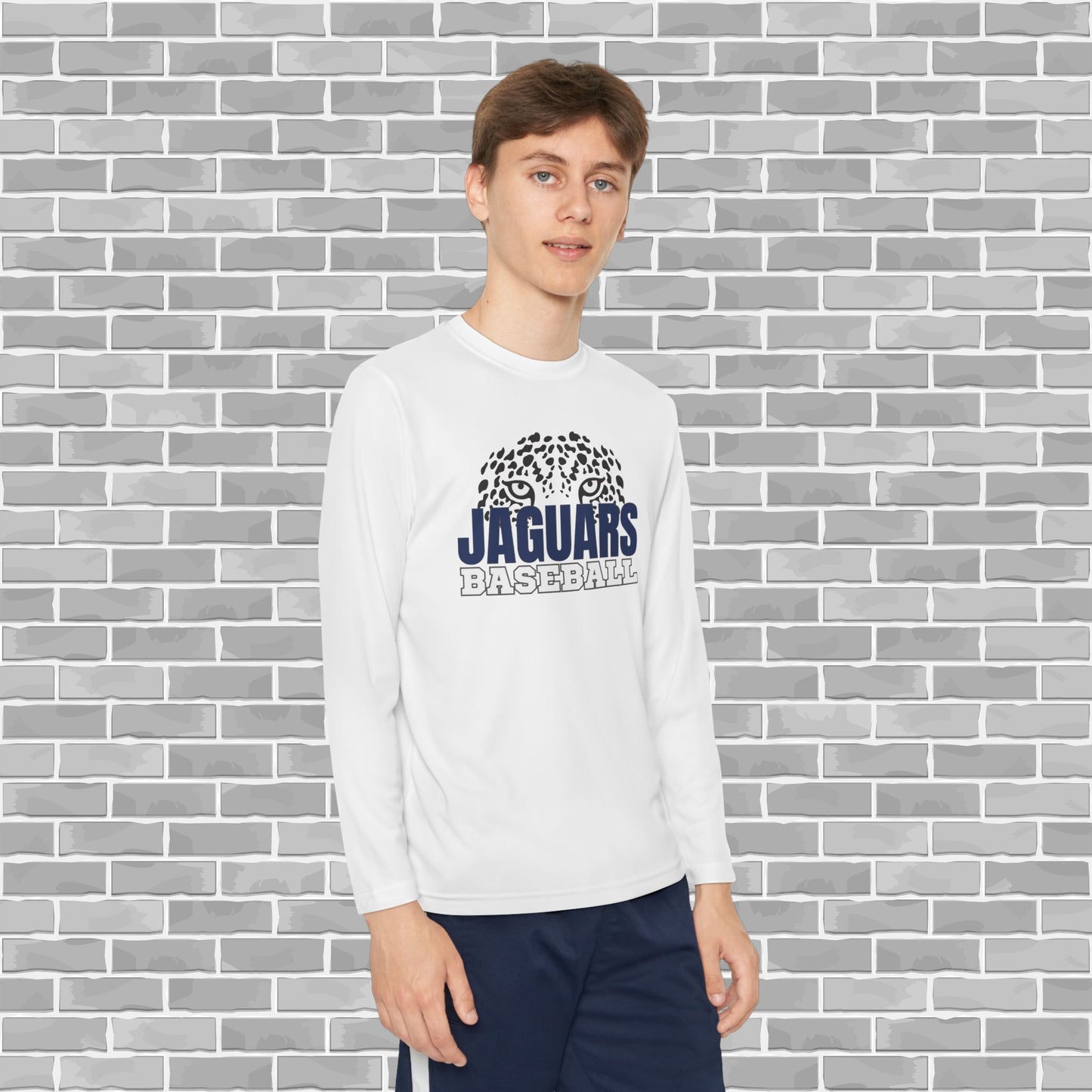 Jaguars Baseball Youth Unisex Long Sleeve Competitor Tee (Customizable)