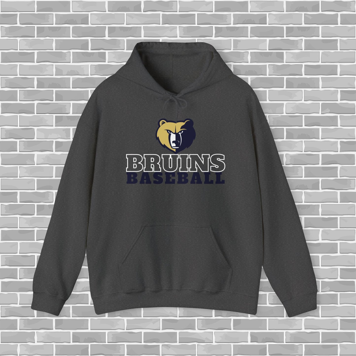 Bruins Baseball Adult Unisex Hooded Sweatshirt (Customizable)