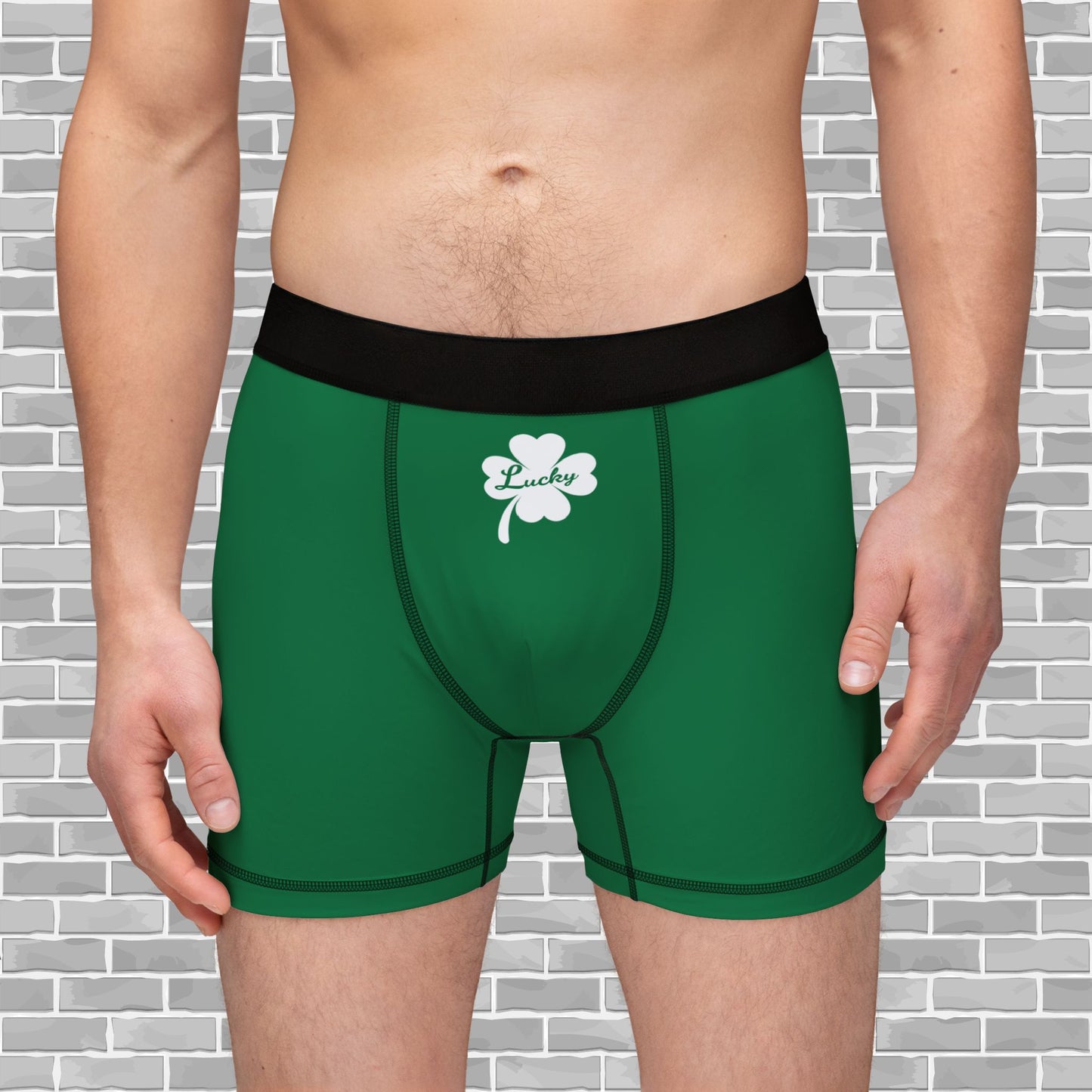 Prone to Shenanigans and Malarkey Men's Boxers for Saint Patrick's Day