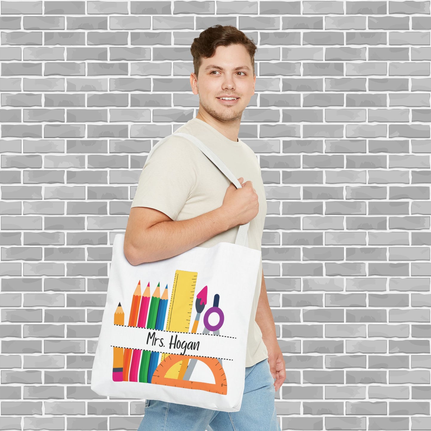 Teacher Tote Bag (Customizable)