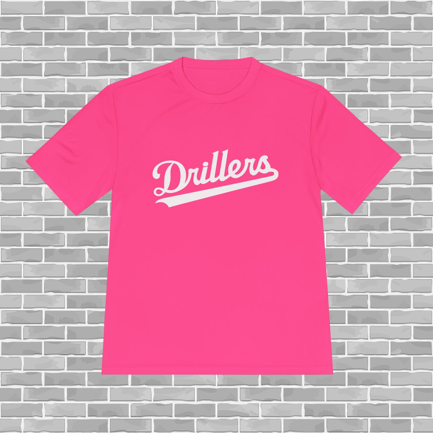 Drillers Adult Unisex Moisture Wicking Tee (Customizable)