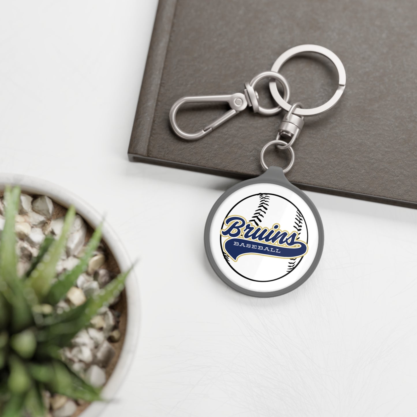 Bruins Baseball Keyring Tag