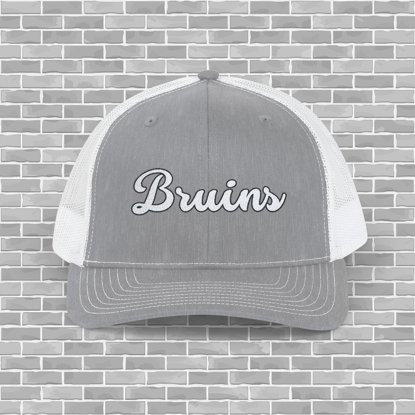 Bruins Embroidered Snapback Trucker Cap