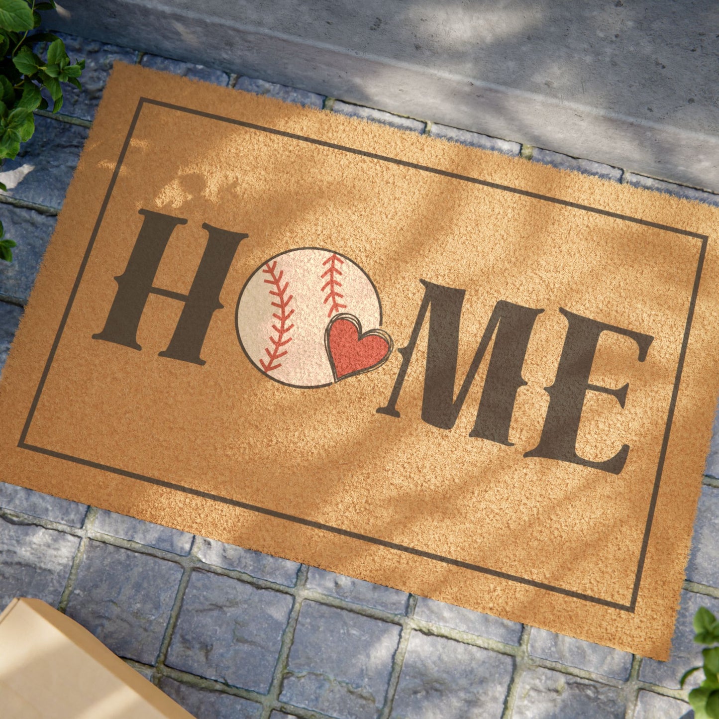 Home Baseball Outdoor Welcome Mat