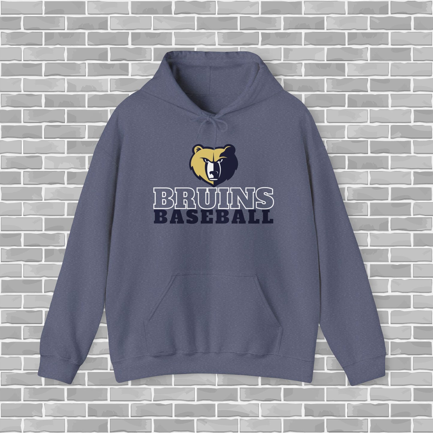 Bruins Baseball Adult Unisex Hooded Sweatshirt (Customizable)