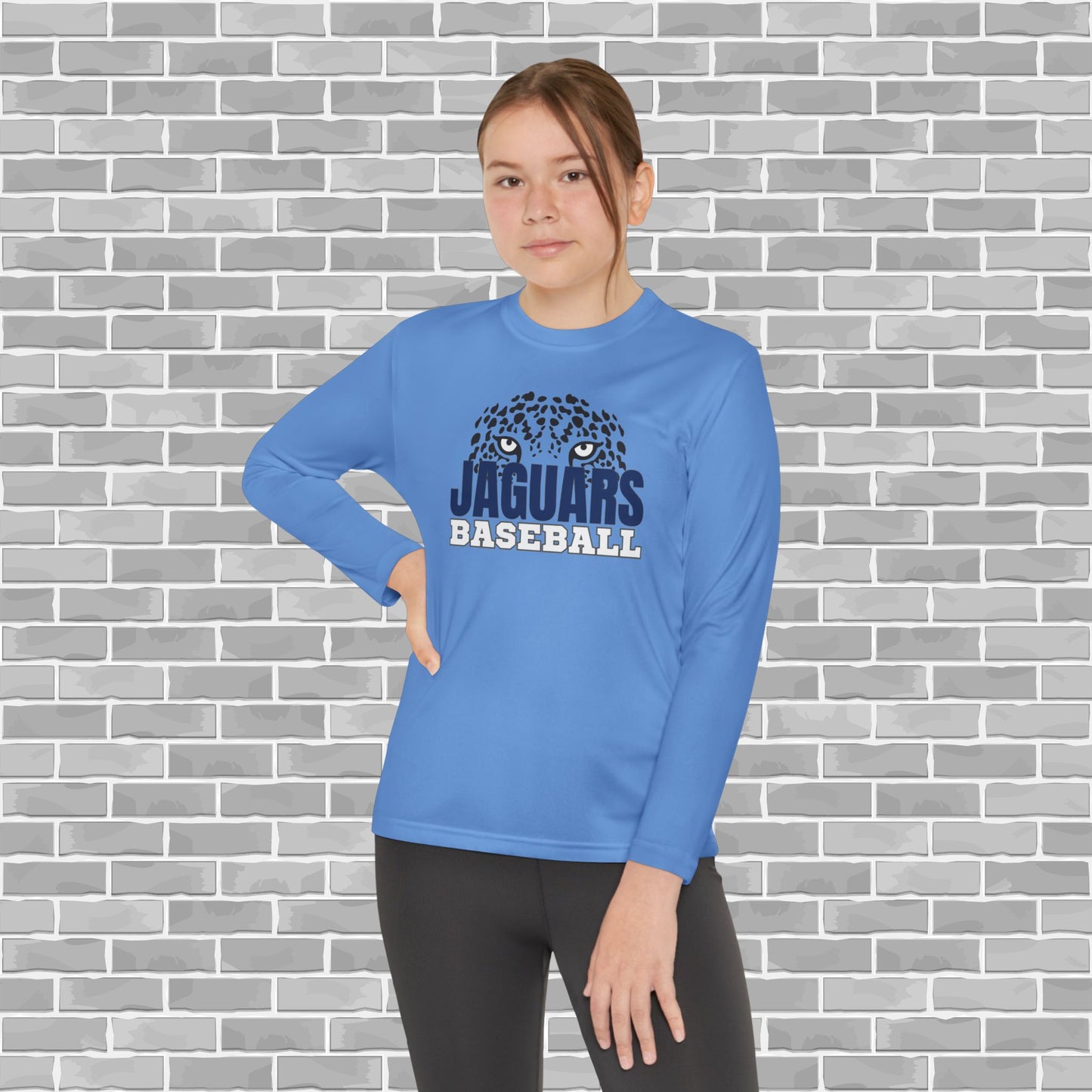 Jaguars Baseball Youth Unisex Long Sleeve Competitor Tee (Customizable)