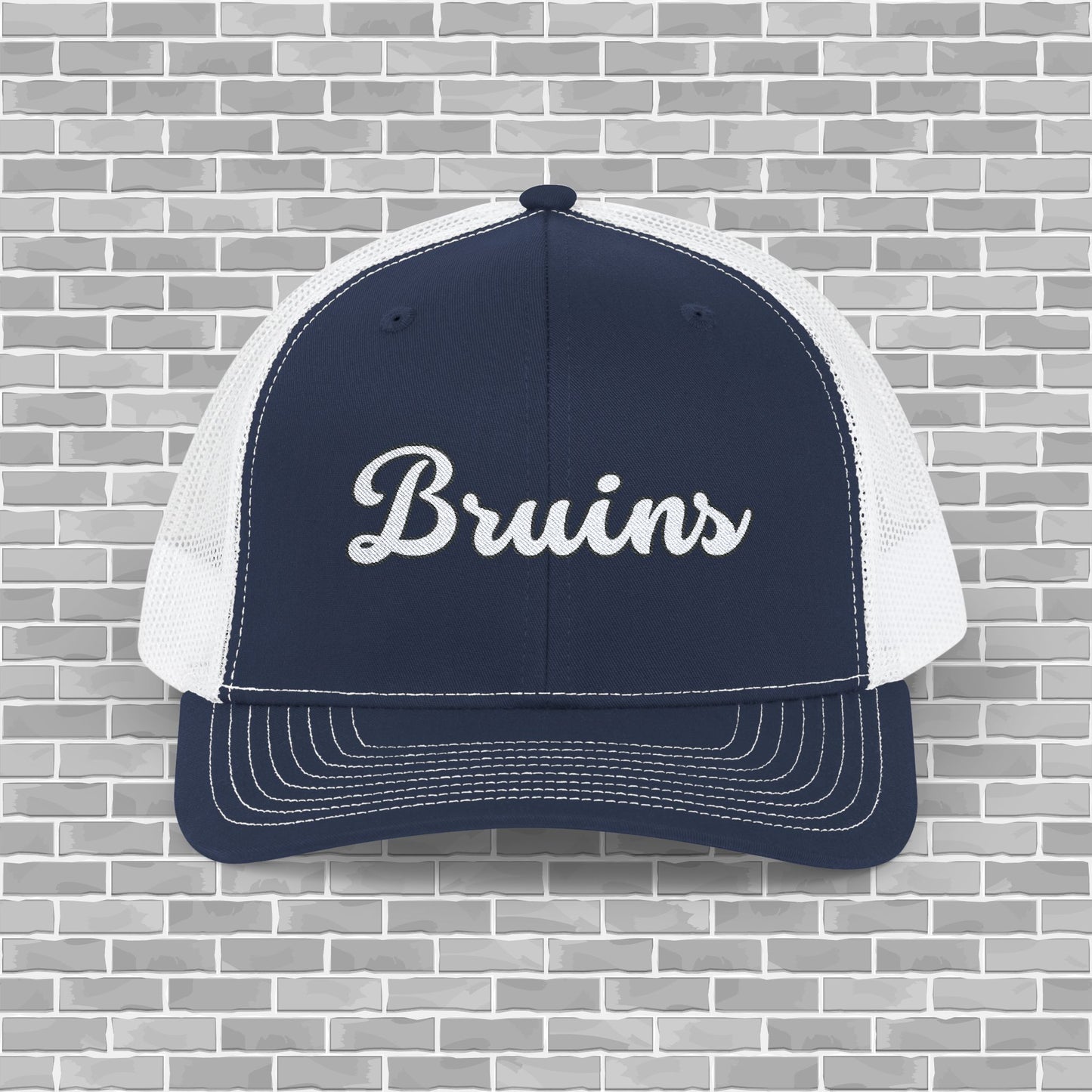 Bruins Embroidered Snapback Trucker Cap