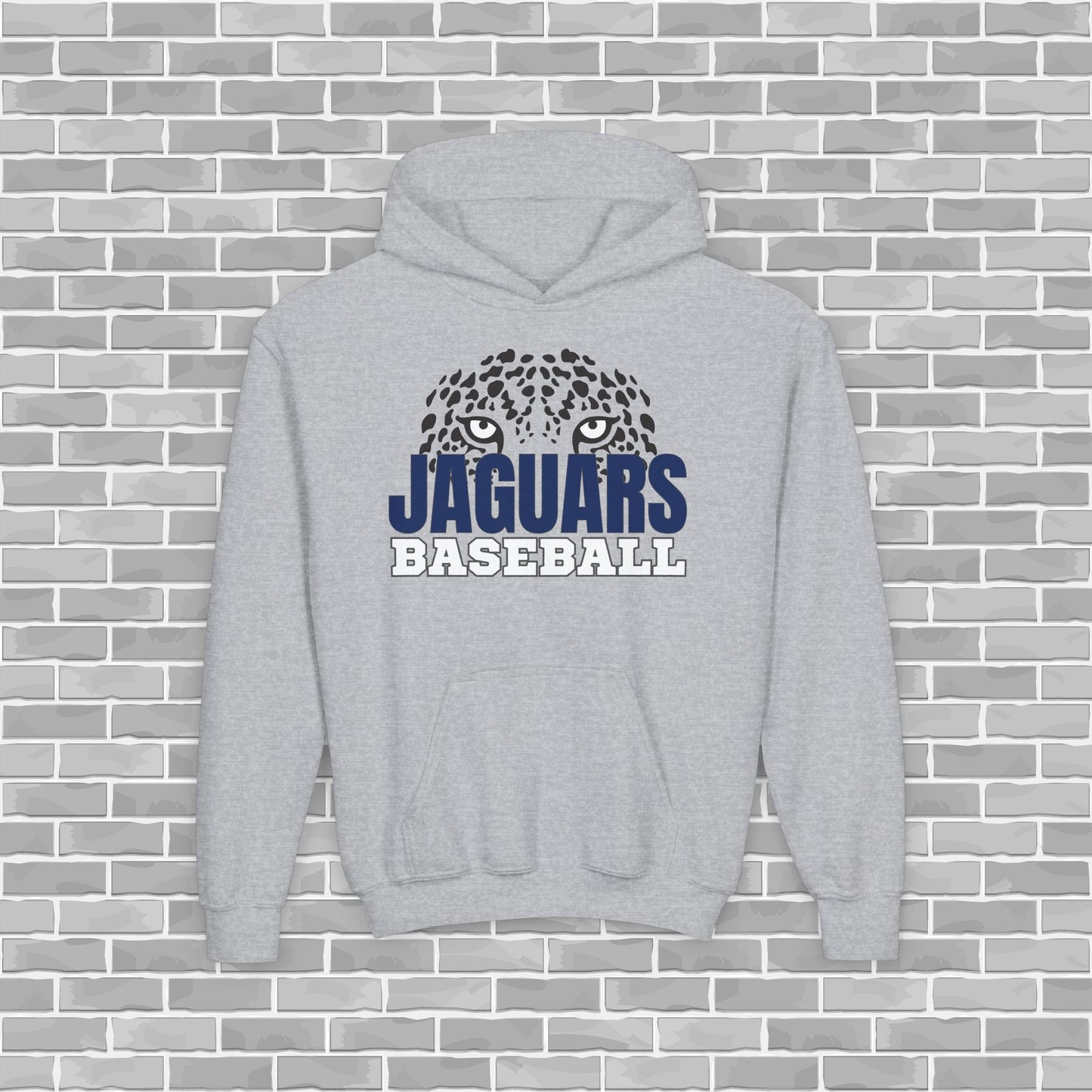 Jaguars Baseball Youth Unisex Hoodie (Customizable)