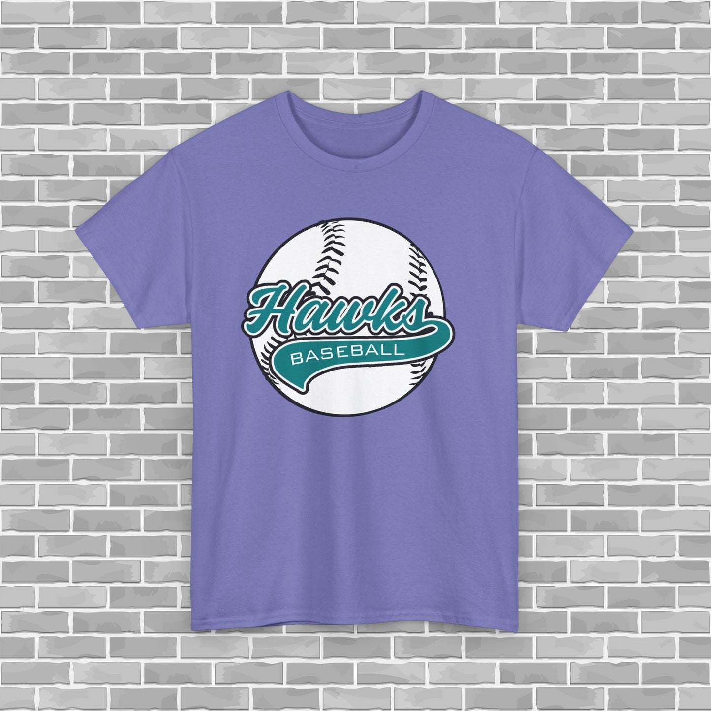 Hawks Baseball Adult Unisex Tee (Customizable)