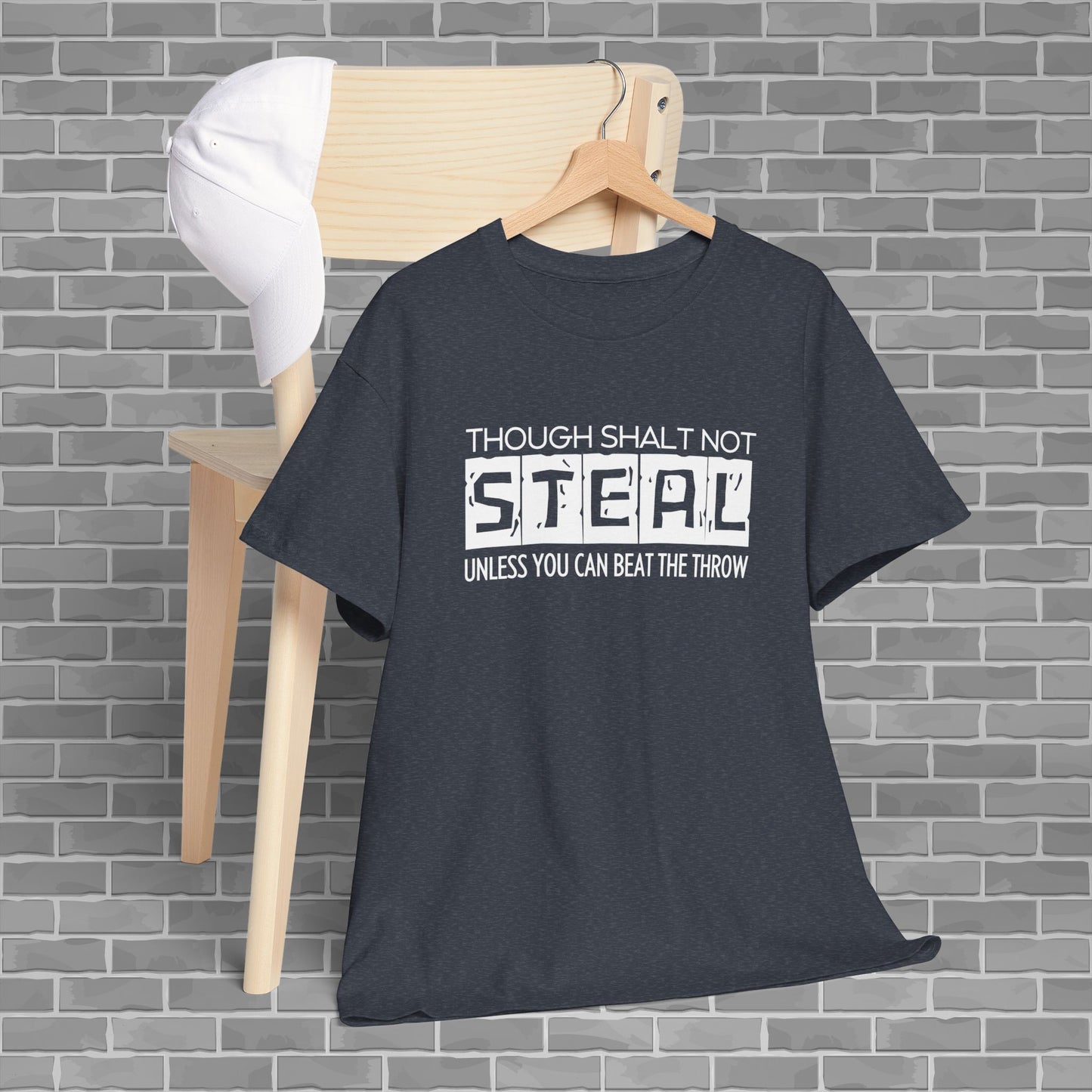 Though Shalt Not Steal Unless...  Baseball Adult Unisex Tee