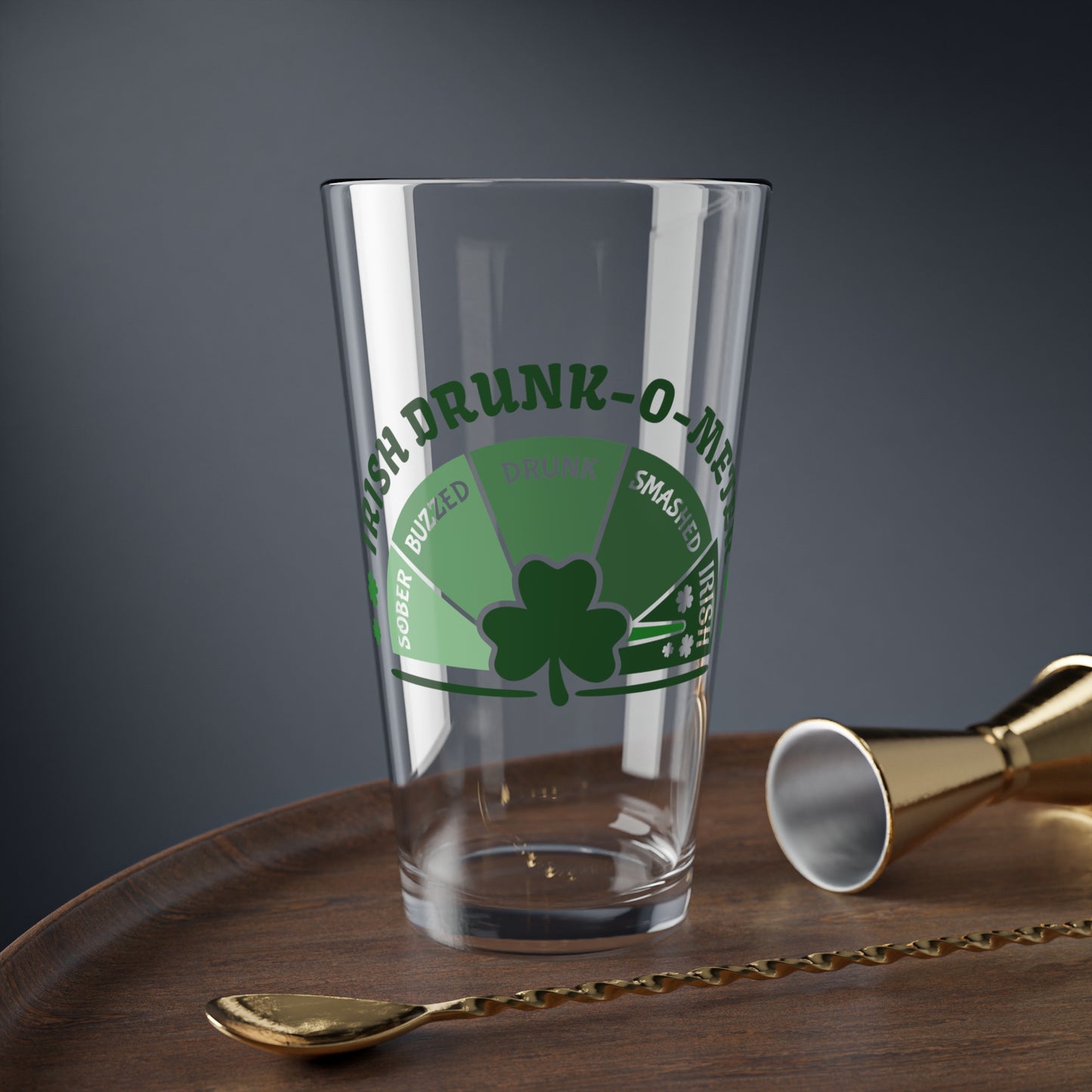 Irish Drunk-o-Meter Pint Glass