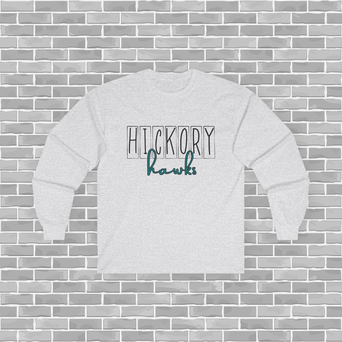 Hawks Adult Unisex Long Sleeve Tee (Customizable)