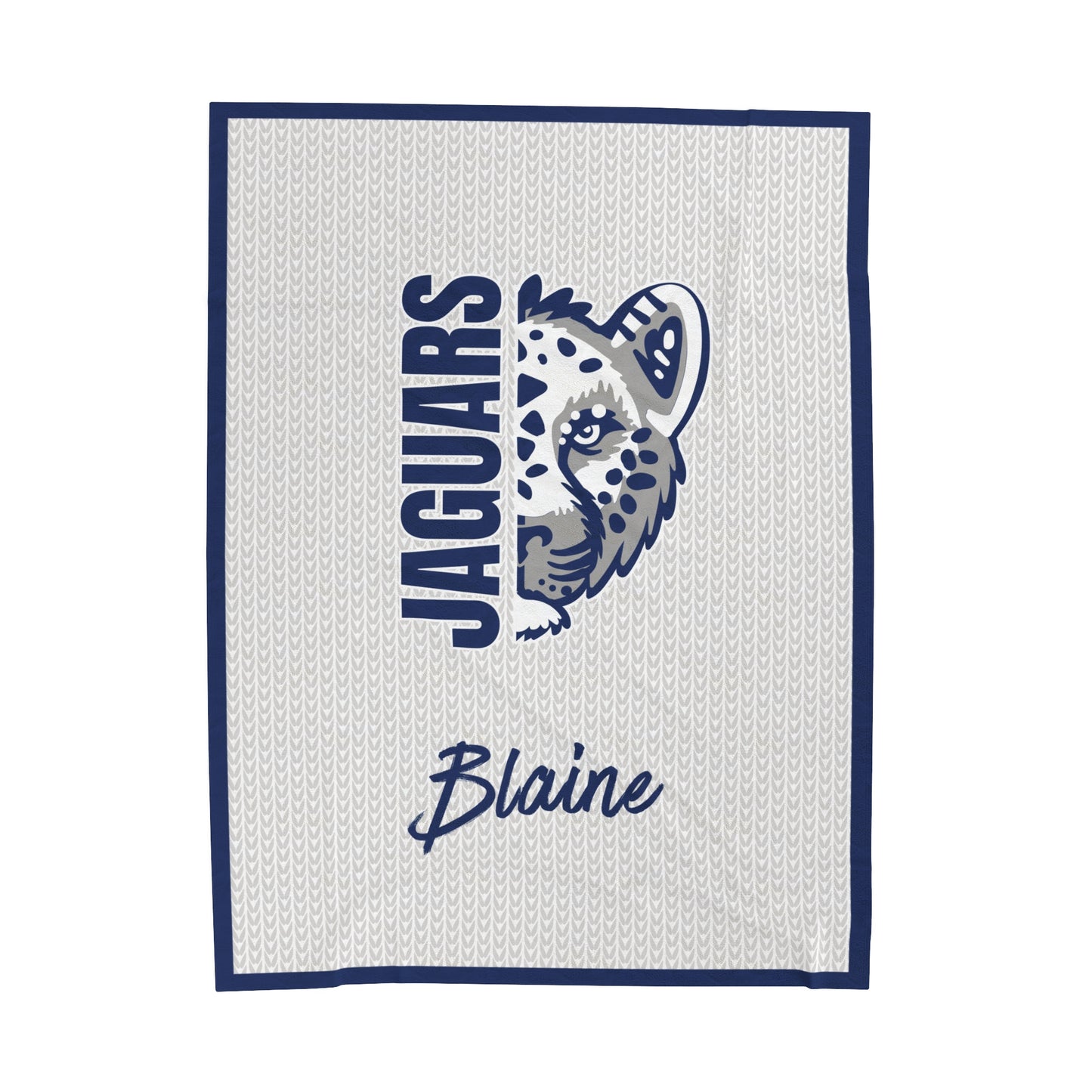 Jaguars Velveteen Blanket (Customizable)