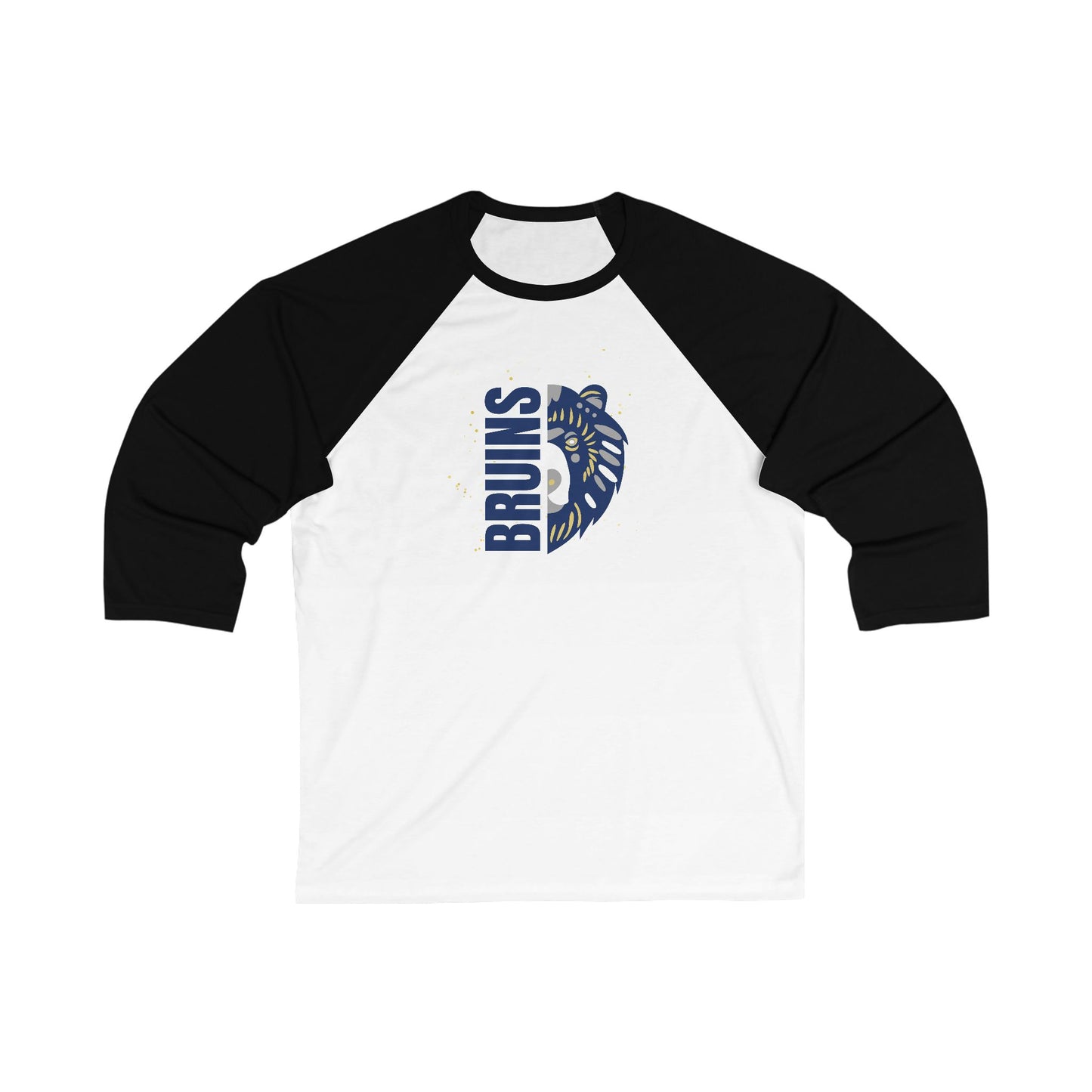 Bruins Unisex 3\4 Sleeve Raglan Tee (Customizable)