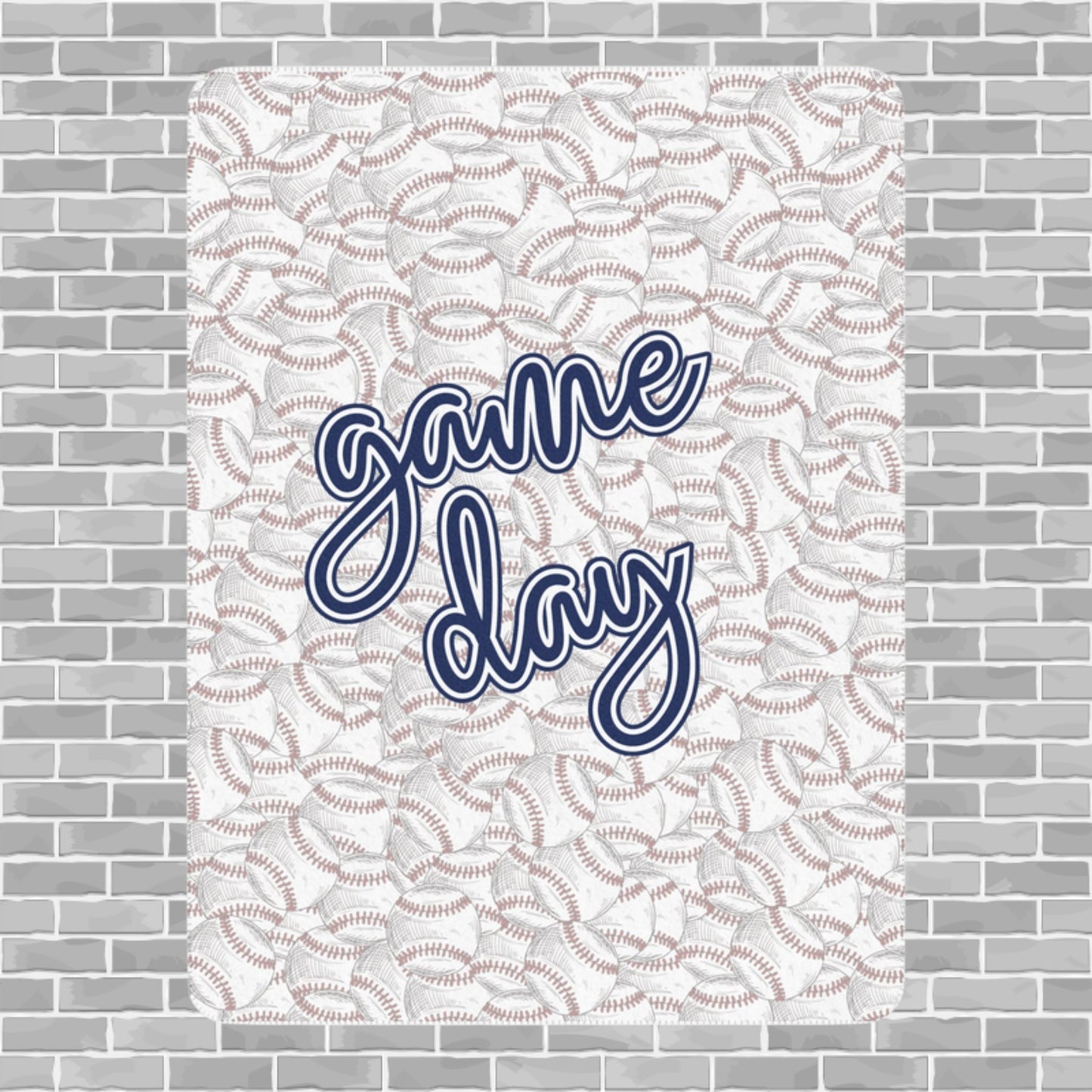 Baseball Game Day Sherpa Blanket