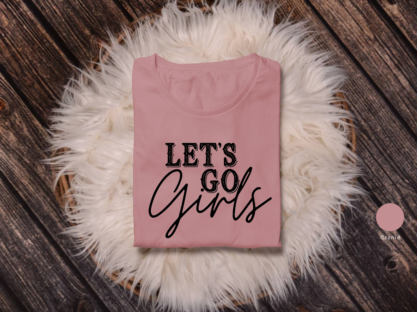 Let's Go Girls Bachelorette Party Tee (Black Design/Lightest Shirt Colors)