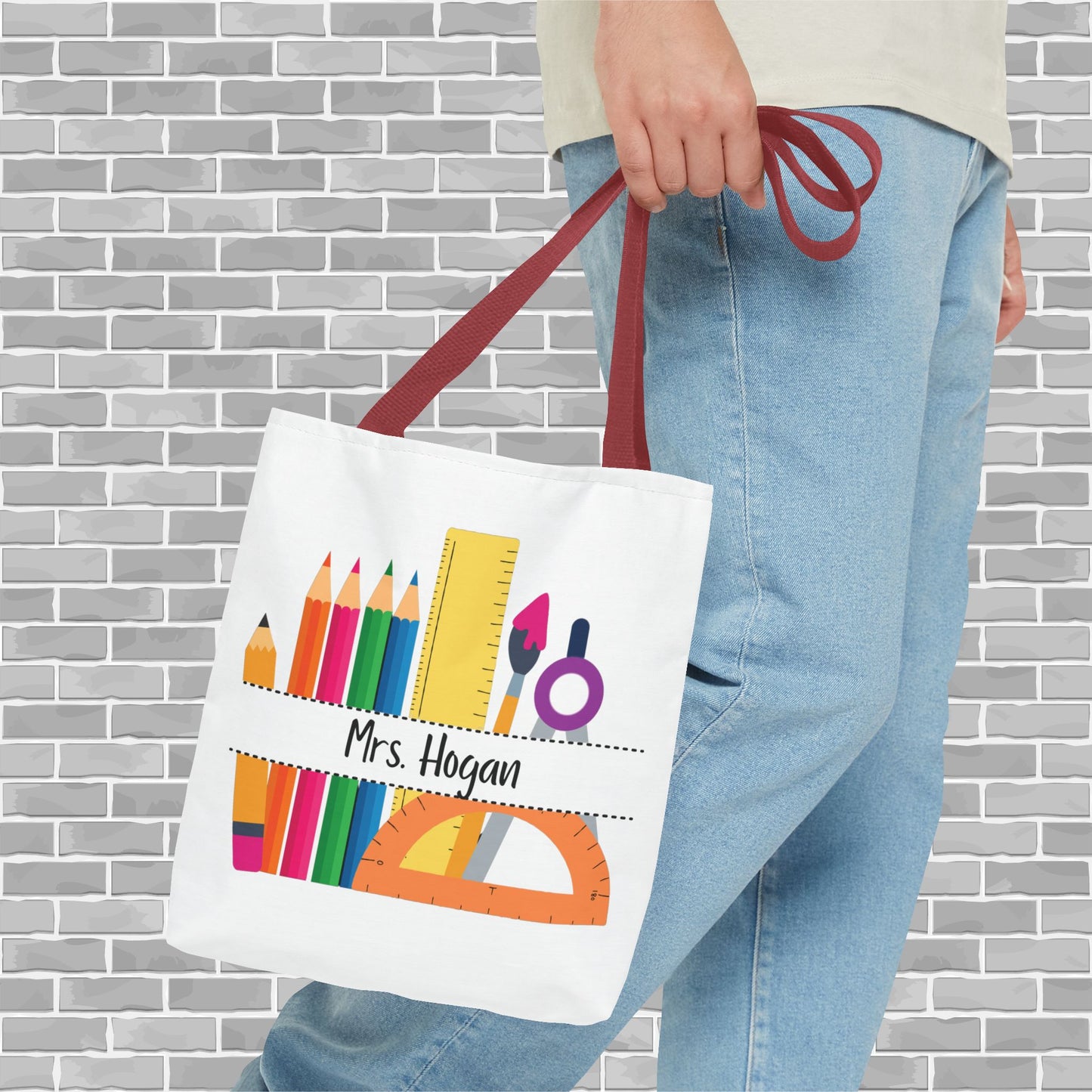 Teacher Tote Bag (Customizable)