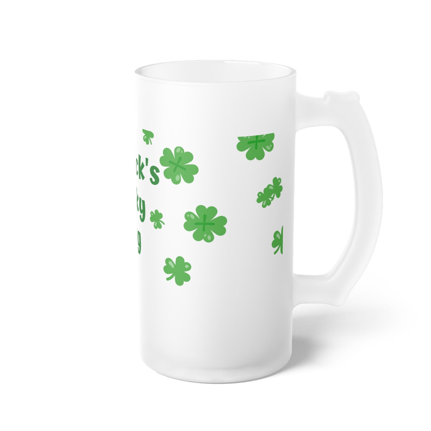 Customizable St. Patrick's Day Frosted Beer Mug